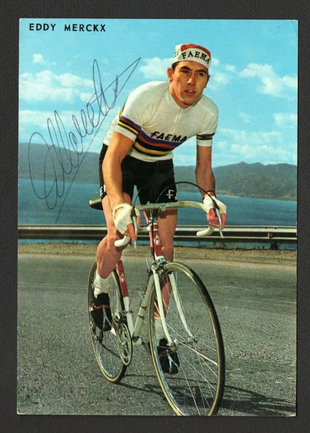 Tour de France - Eddy Merckx - Signed card