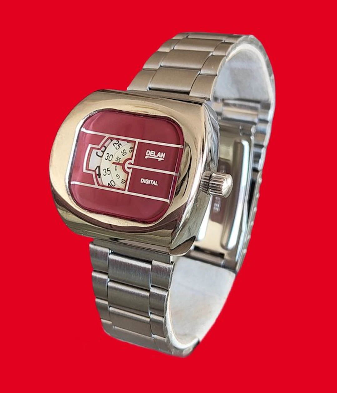 Delan Jump Hour - Space Age - Montre vintage - No reserve...