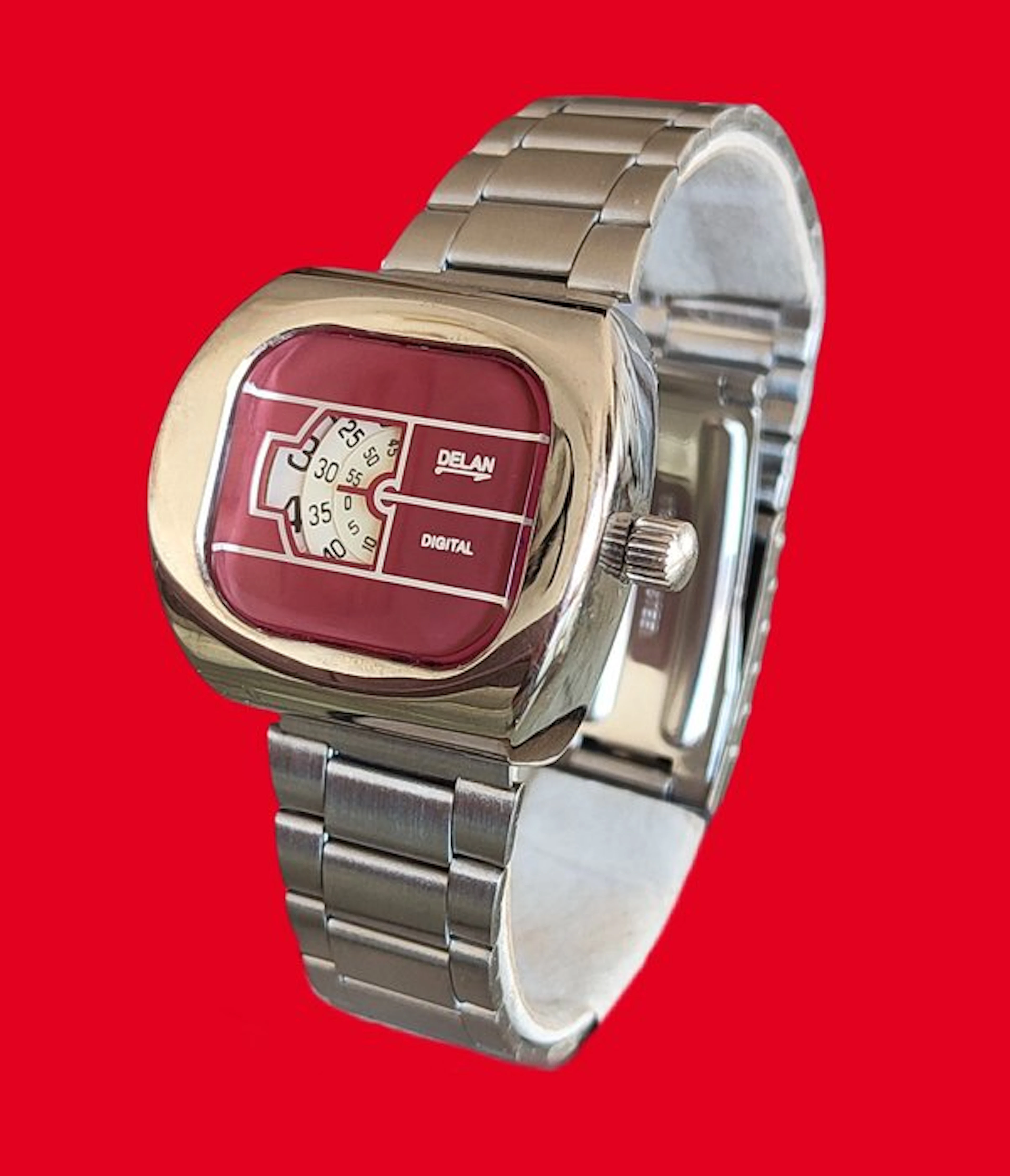 Delan Jump Hour - Space Age - Montre vintage - No reserve...