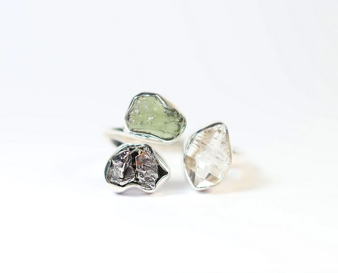 Moldavite / Campo del Cielo meteorite / Herkimer Diamond...