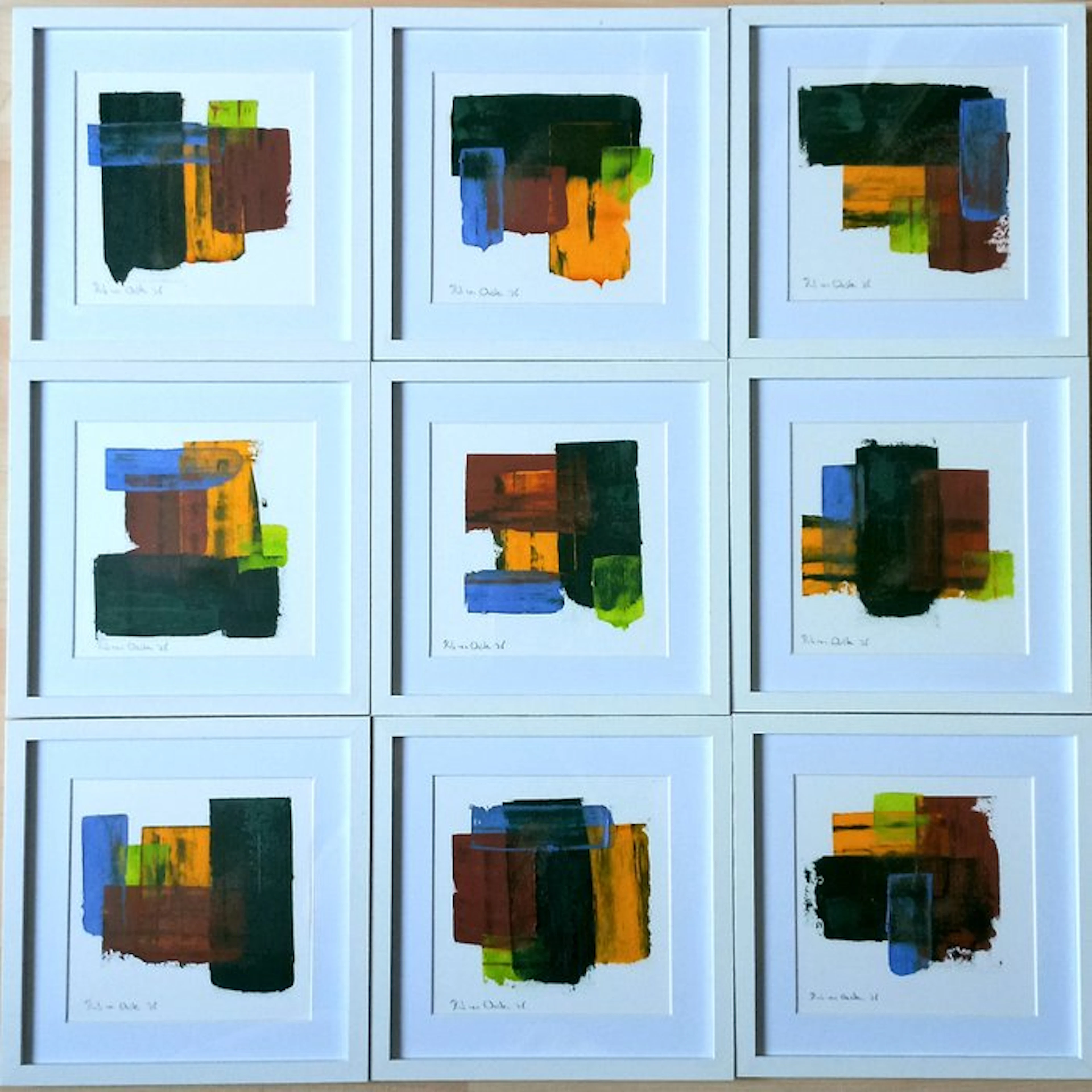 Rob van Oosten - Negen abstracte werken