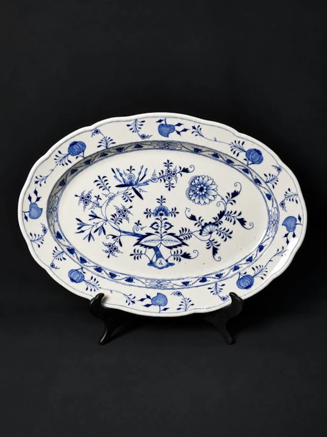 Meissen - Cipolla blu - Piatto da portata L.49cm - XIX...