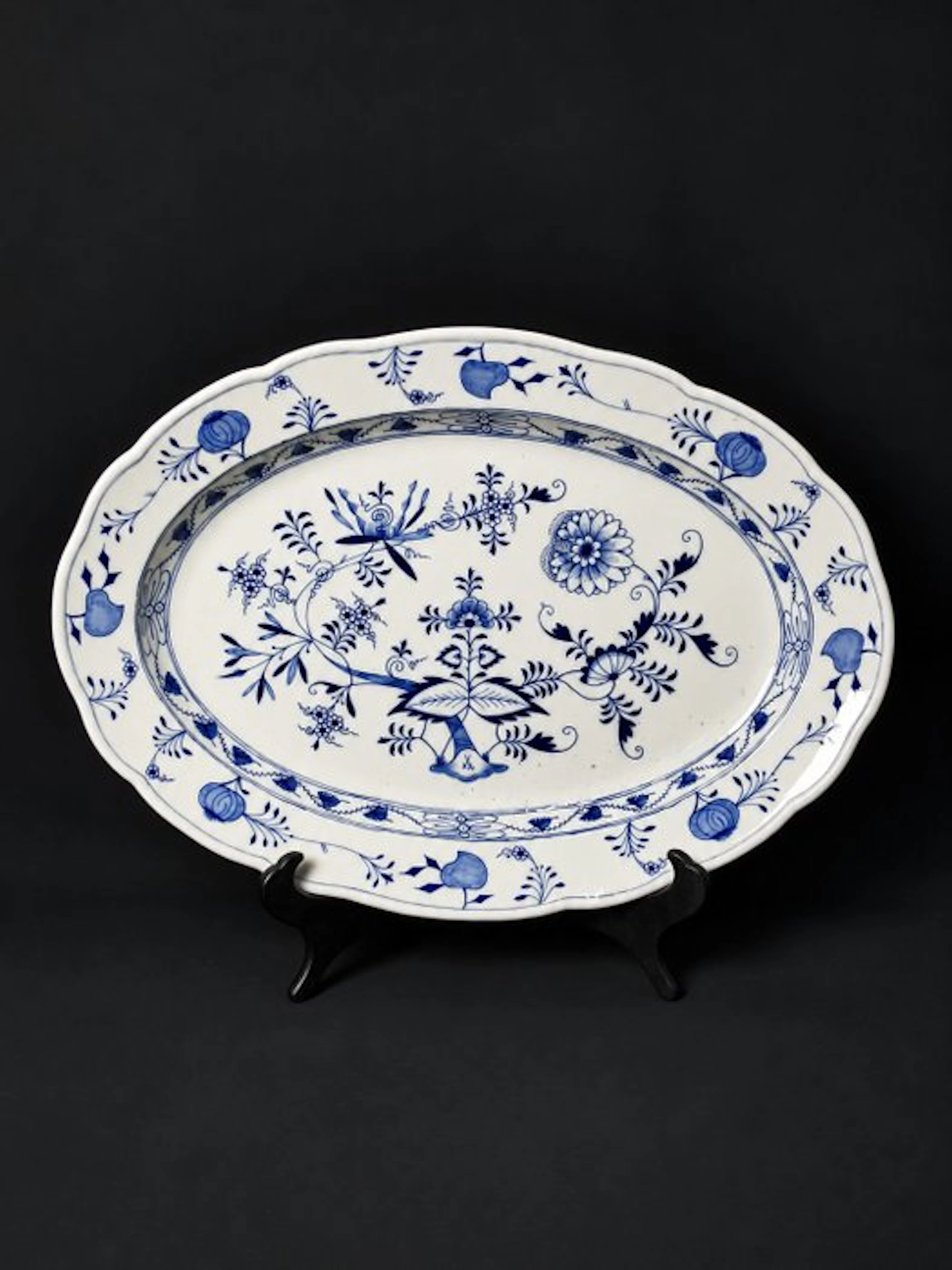 Meissen - Cipolla blu - Piatto da portata L.49cm - XIX...
