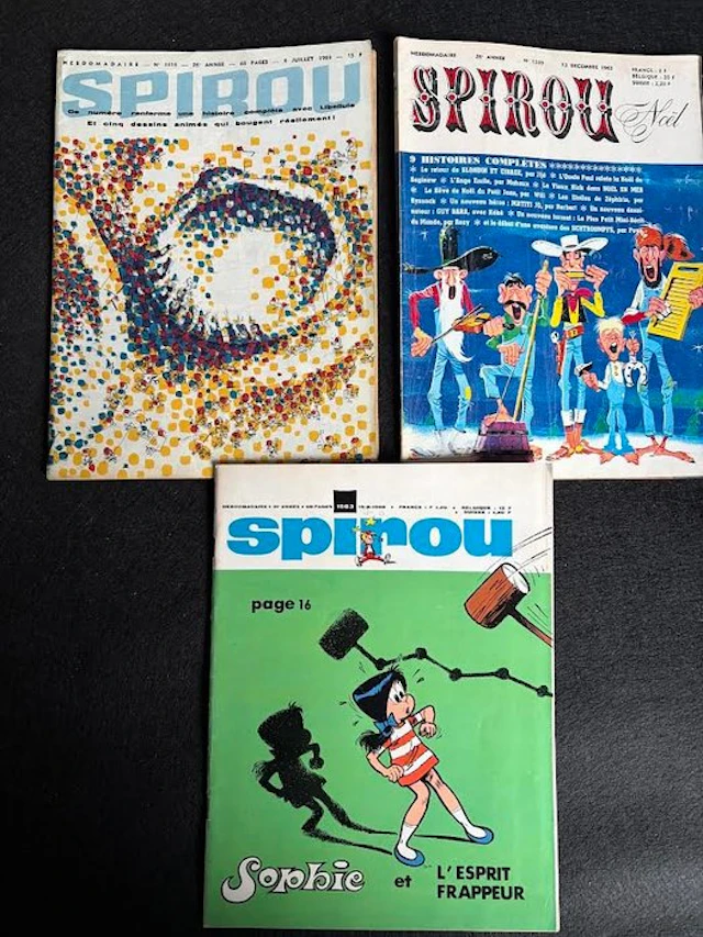 Spirou (magazine) N°1316 + N°1339 + N°1583 + suppléments...