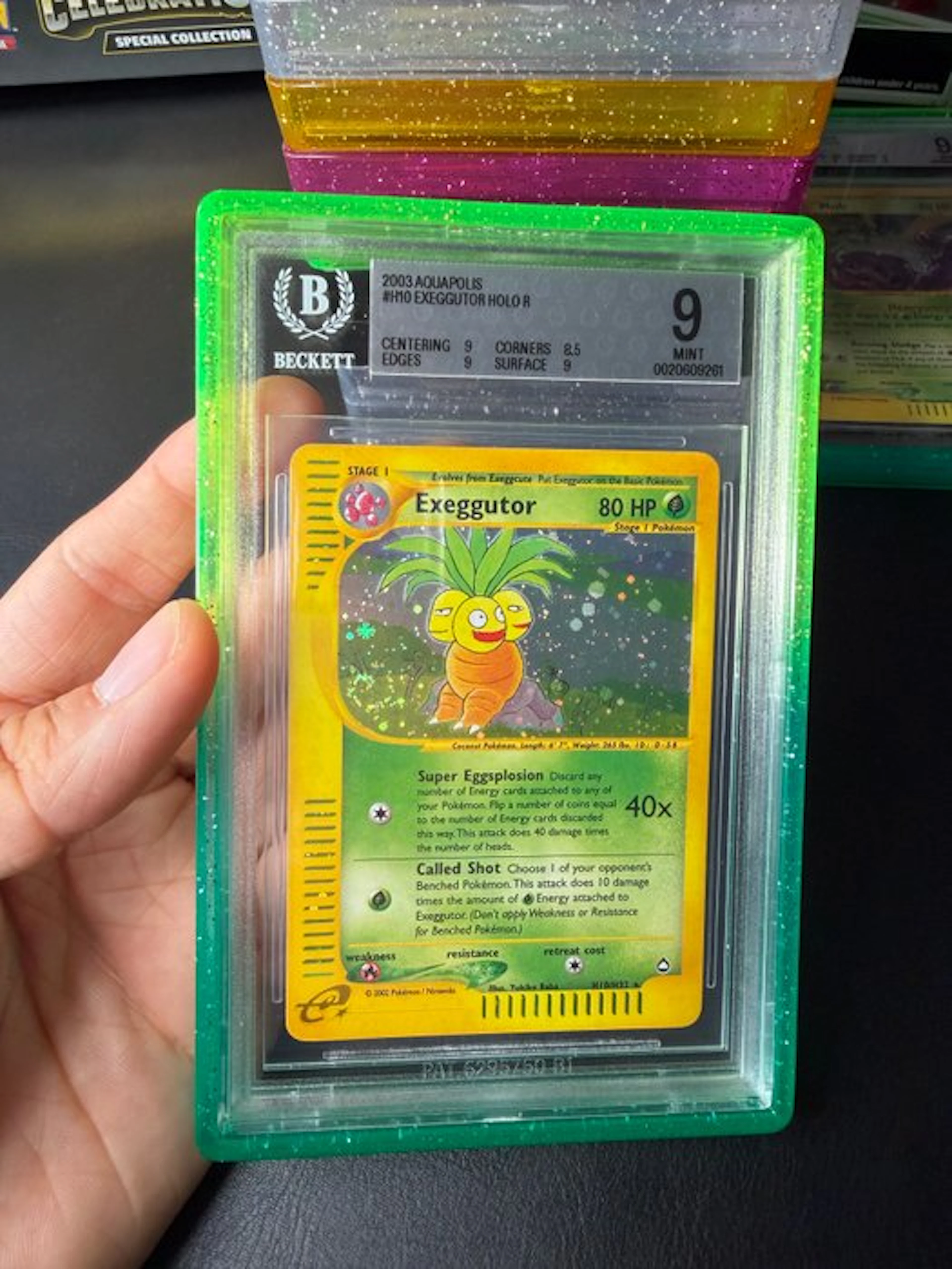 Pokémon - 1 Graded card - Exeggutor H10 Foil - Beckett 9 - WOTC - Aquapolis