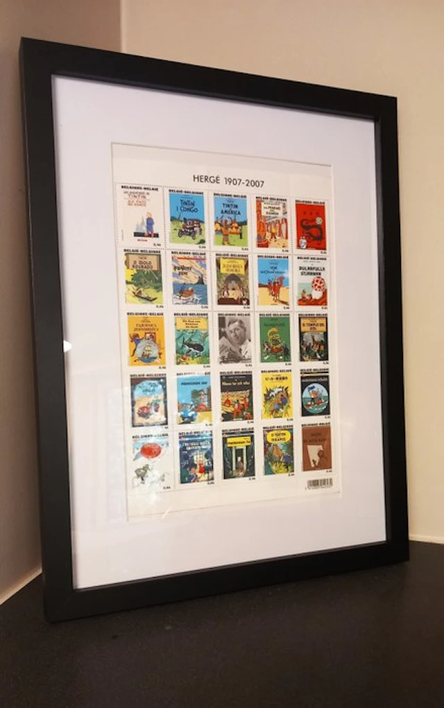 Kuifje - 1 Postfris postzegelvel Hergé - 2007