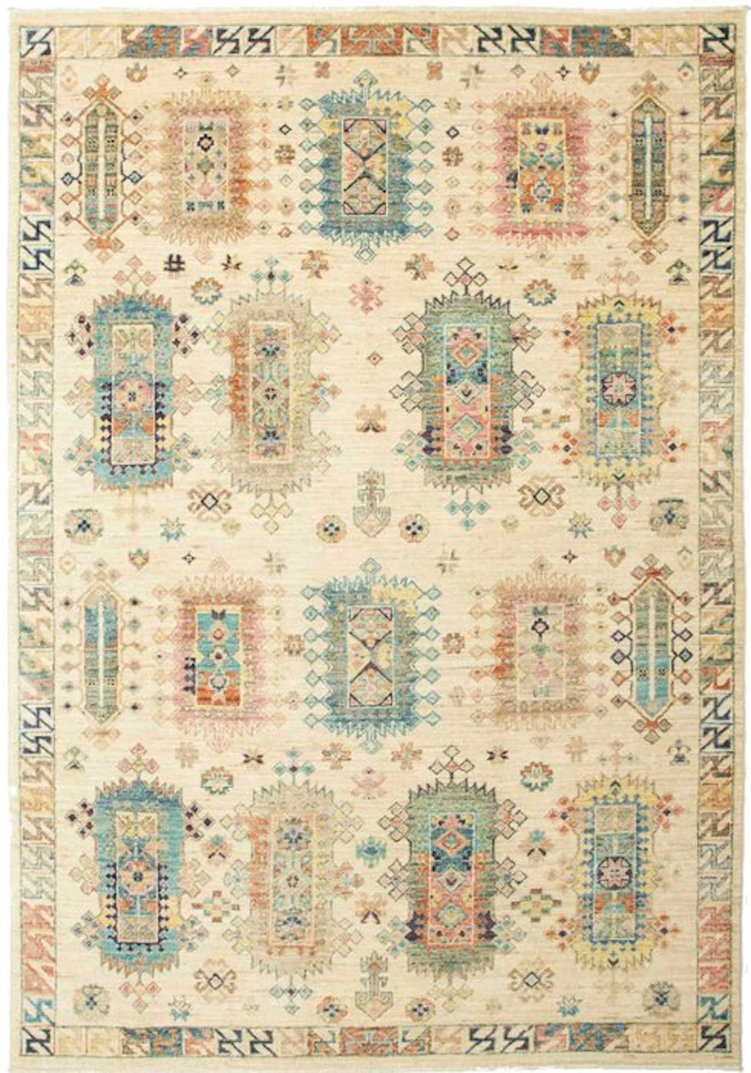 Caucasus Modern Rug - Rug - 212 cm - 147 cm - New-unused - Handmade