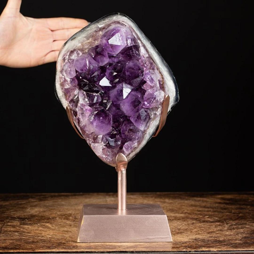 First Quality Amethyst Drusy - Giant Crystals Formation...