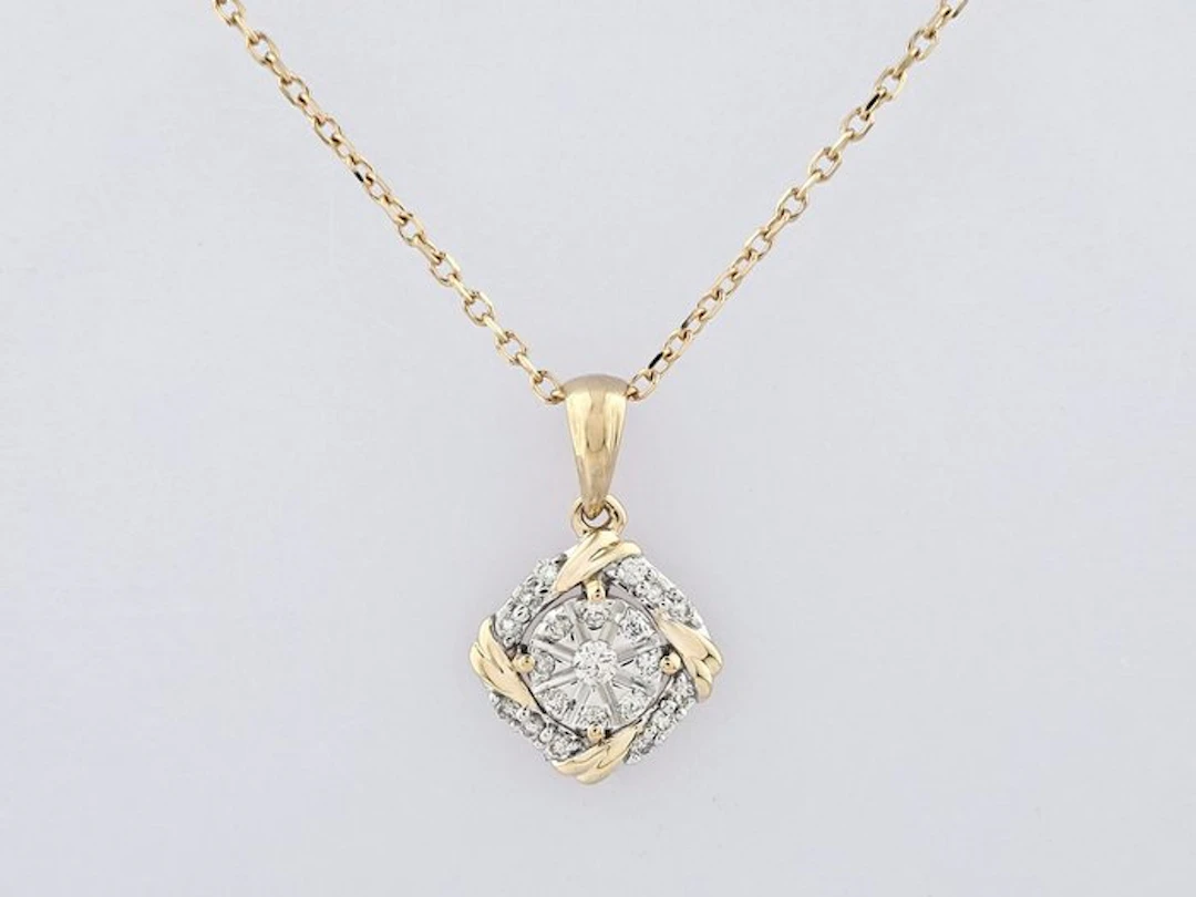 No reserve price - Necklace with pendant - 14 kt