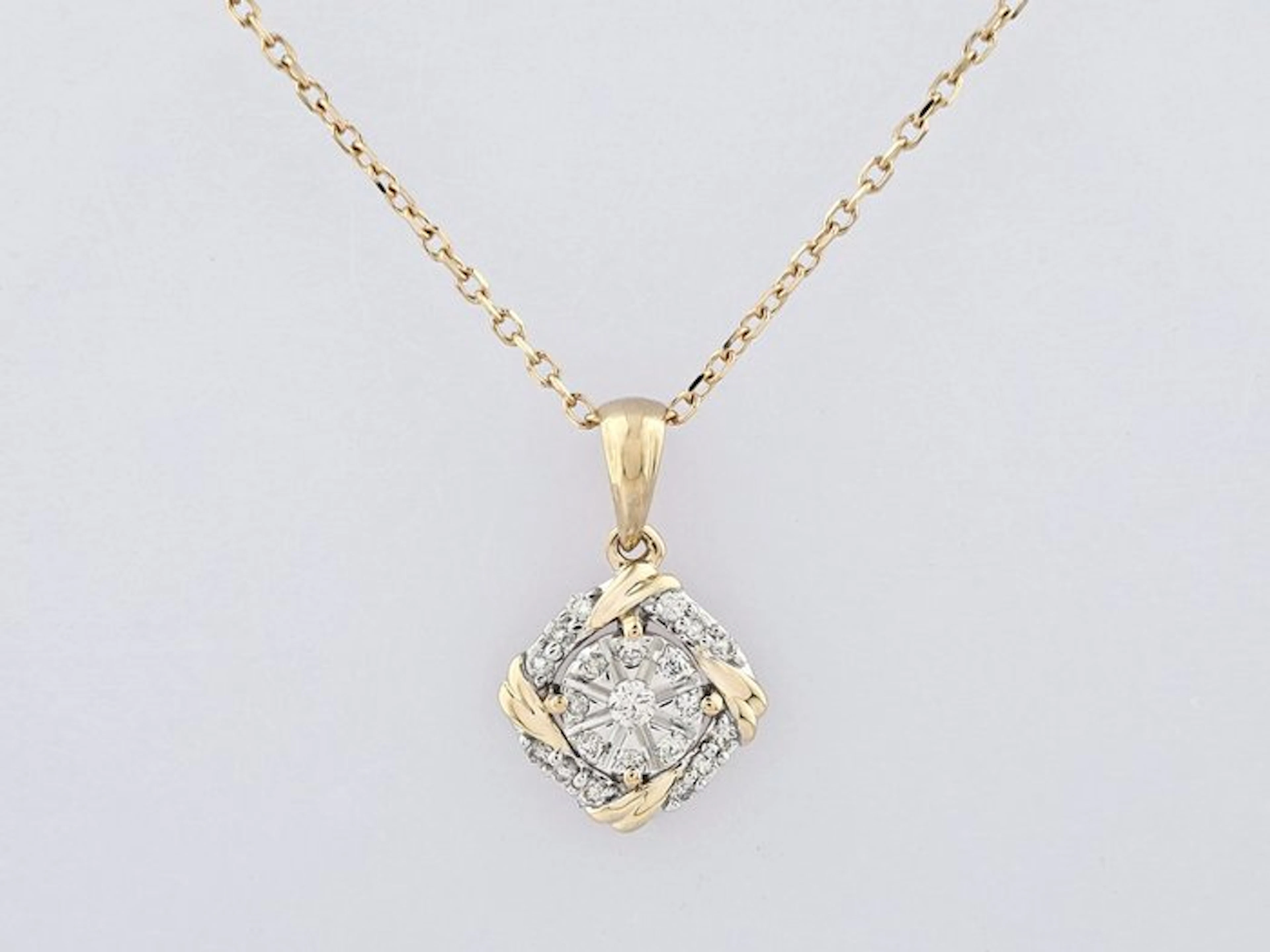 No reserve price - Necklace with pendant - 14 kt