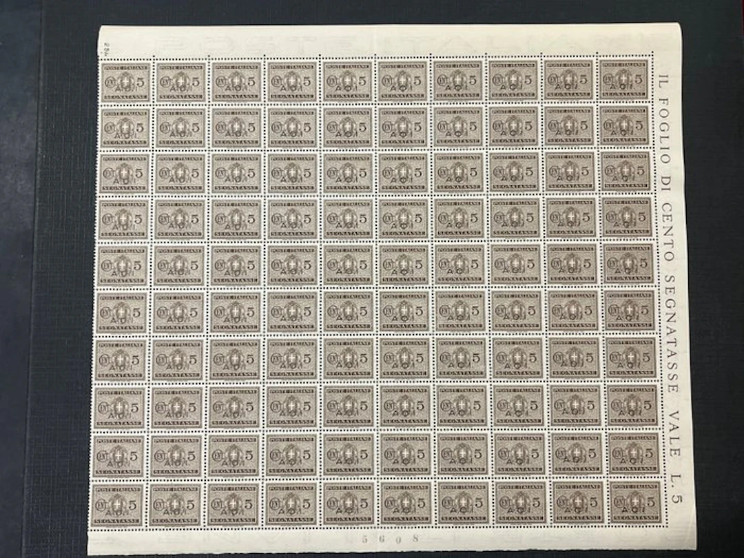Italy 1944 - AOI overprinted stamps