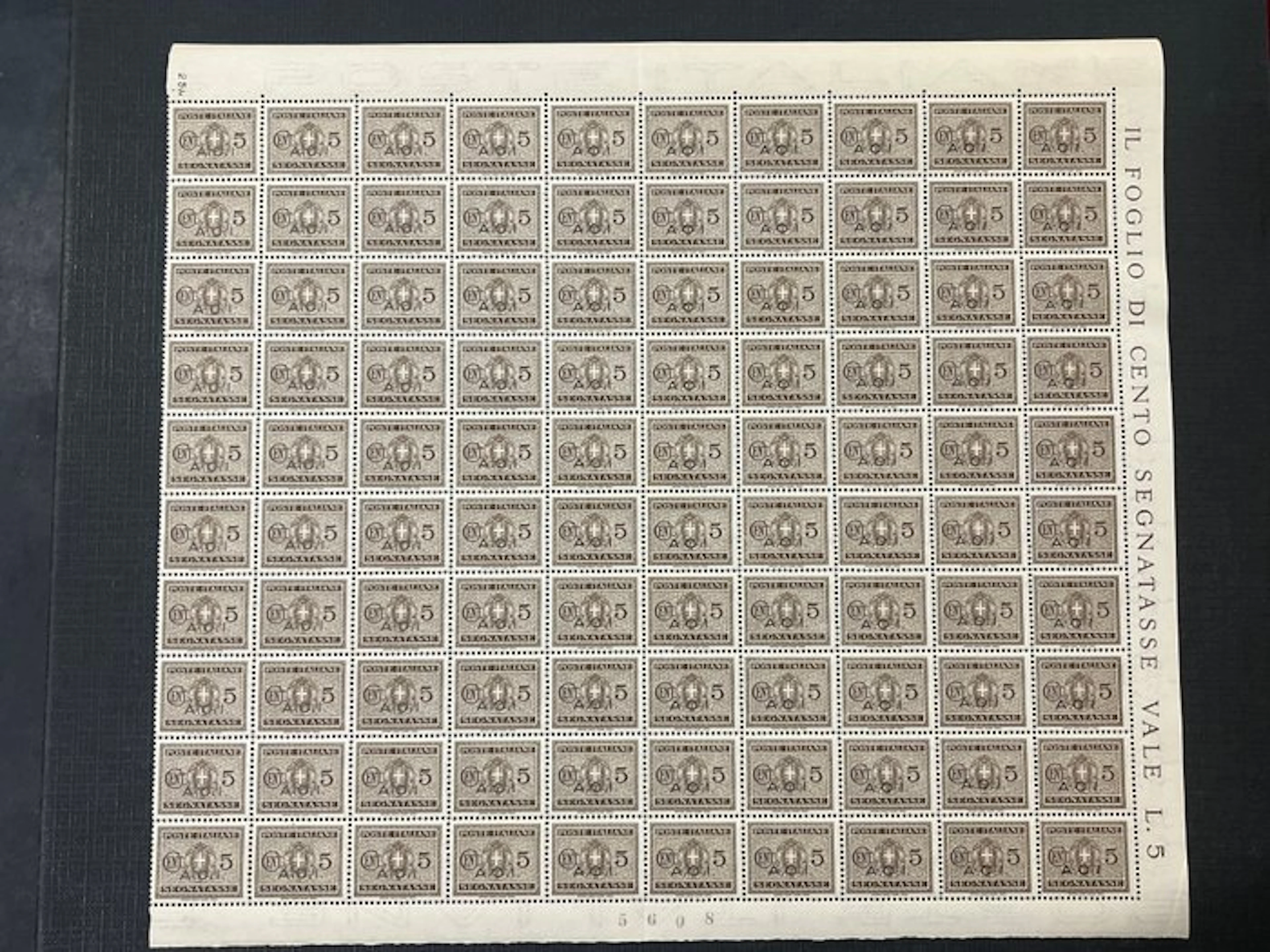 Italy 1944 - AOI overprinted stamps