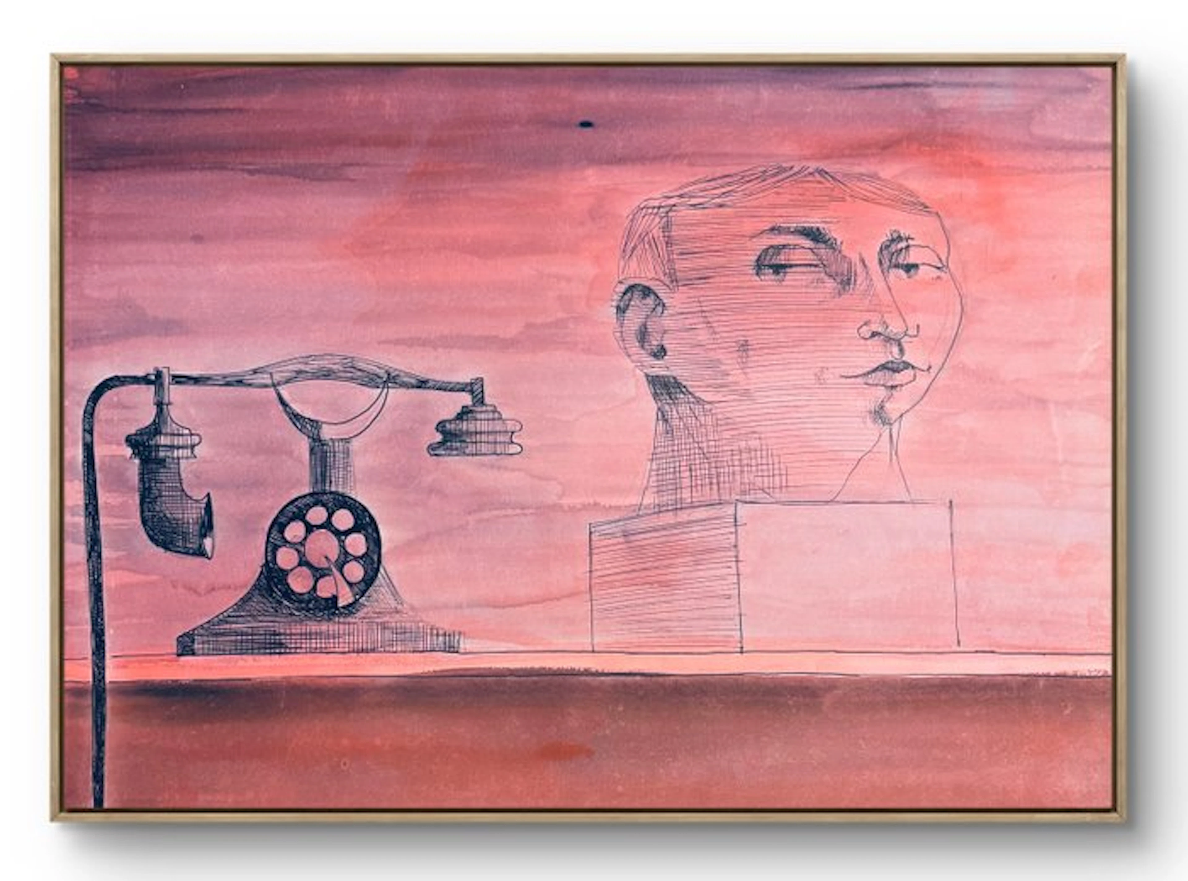 Robert Detheux (1932-2010) - Le téléphone – 1957