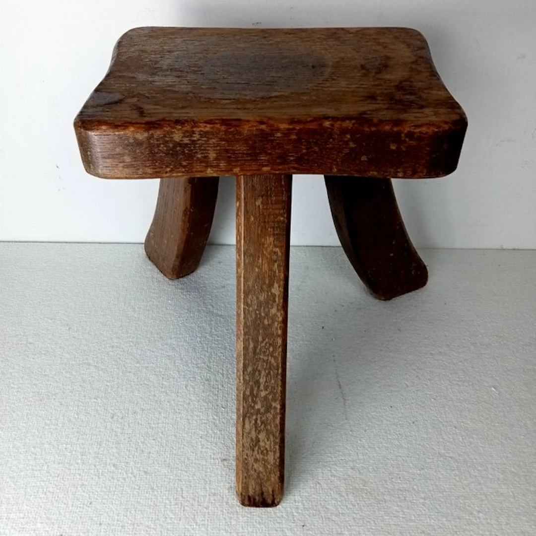 Stool - Oak - Brutalism
