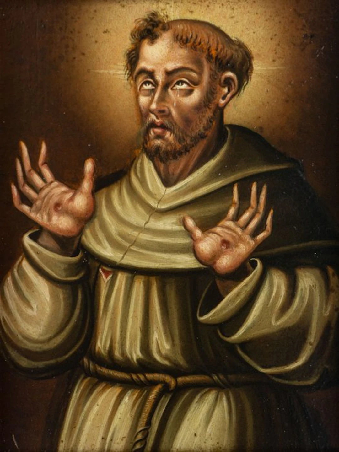 Northern European School (XVIII-XIX) - Saint Francis of Assisi with the Stigmat