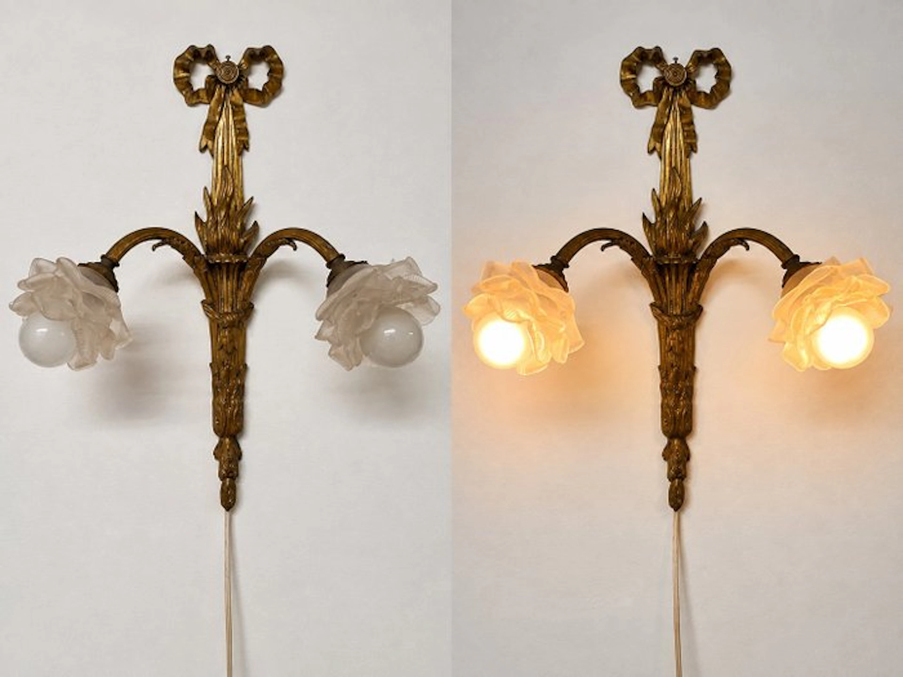 Wall lamp (2) - wall lamp - Brass - Wall lamps