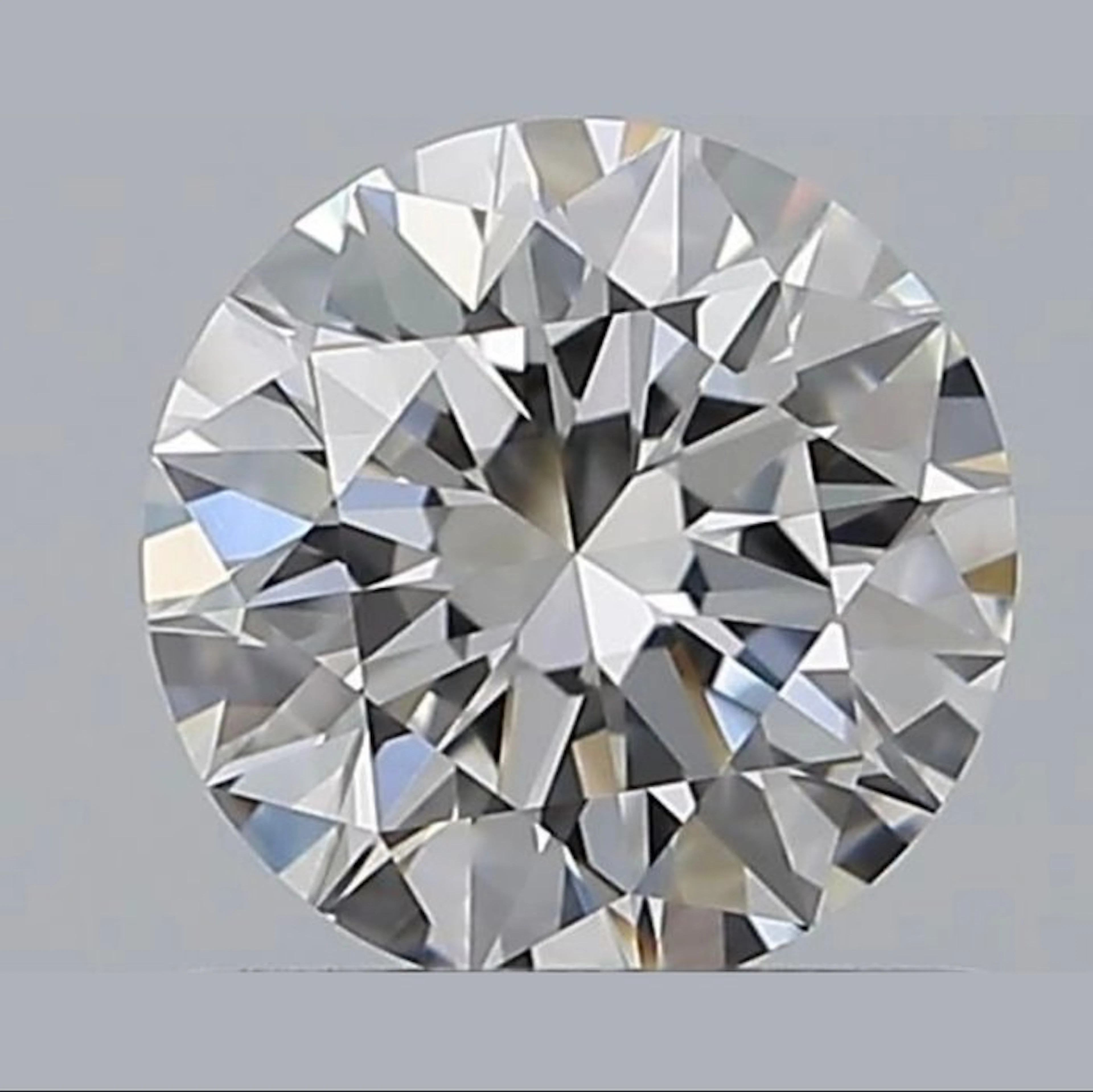 1 pcs Diamond (Natural) - 0.67 ct - Round - E - VVS1...