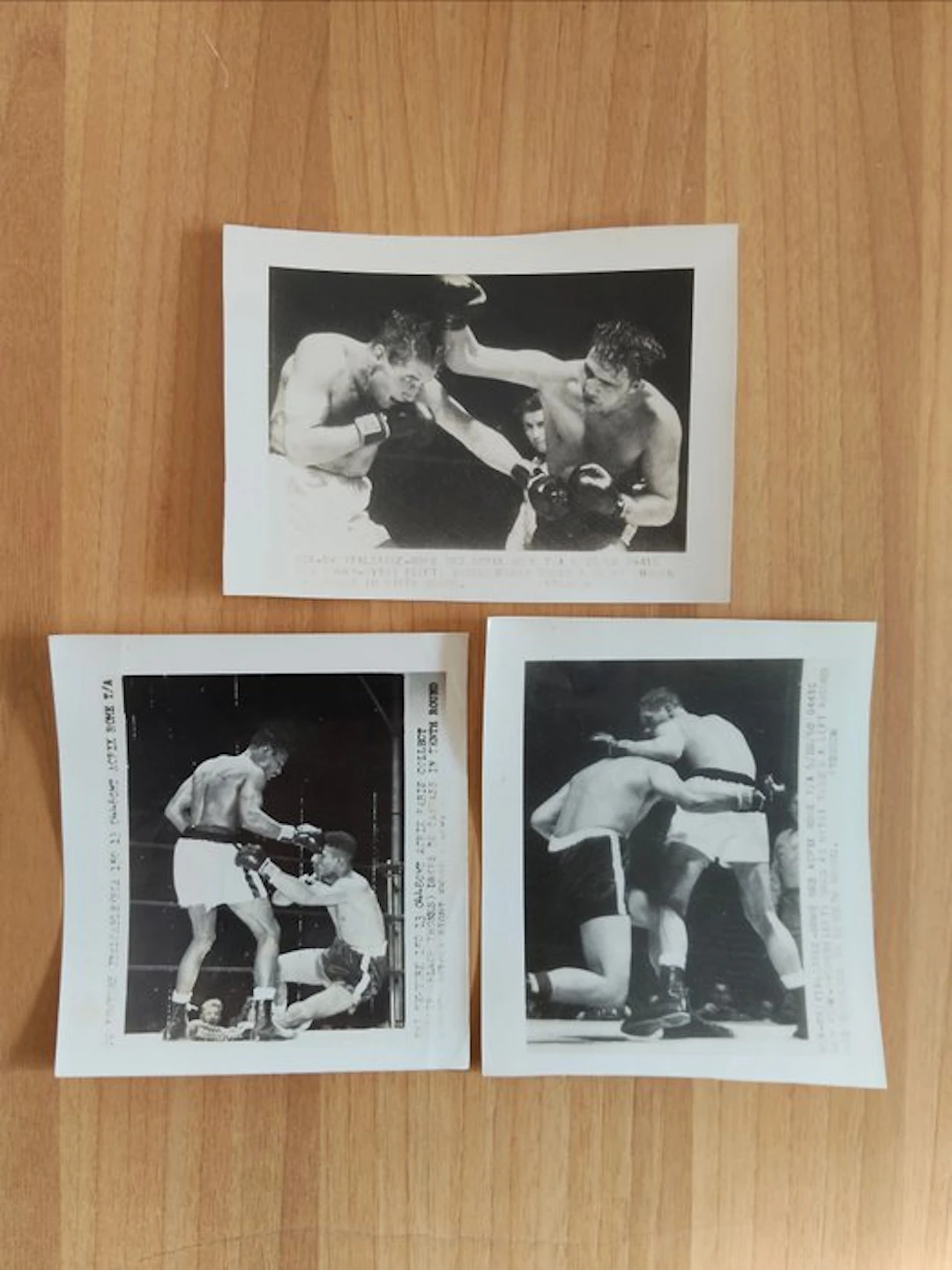 Press Italcable - 1950 Boxing New York original Press photographs
