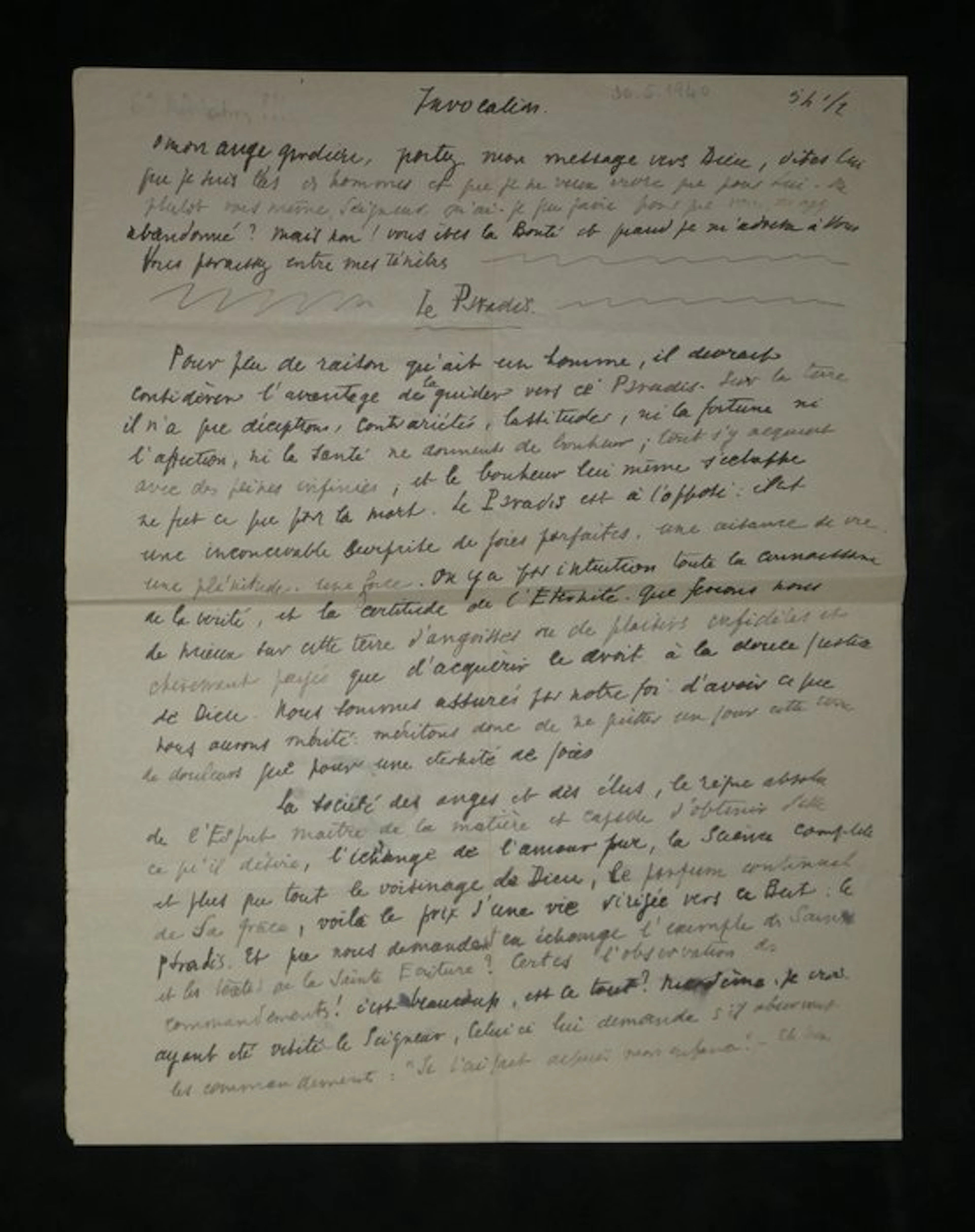 Max Jacob - Méditation inédite - Mystique et Martyr...