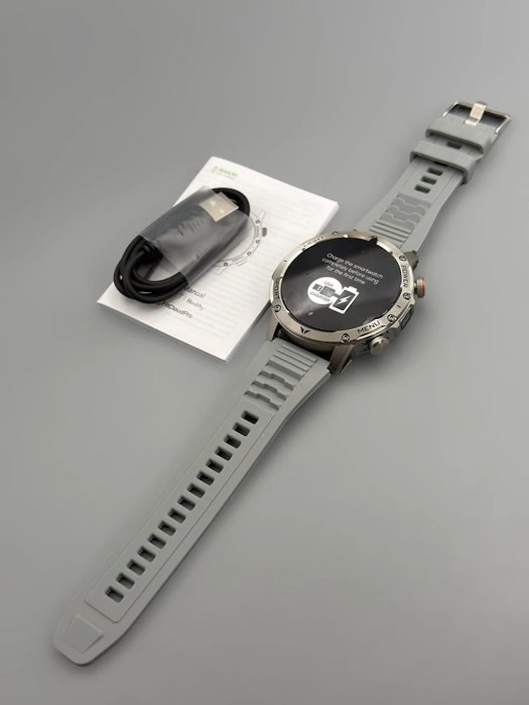 Premium Outdoor Smartwatch Ø 52mm | LED Flashlight |...