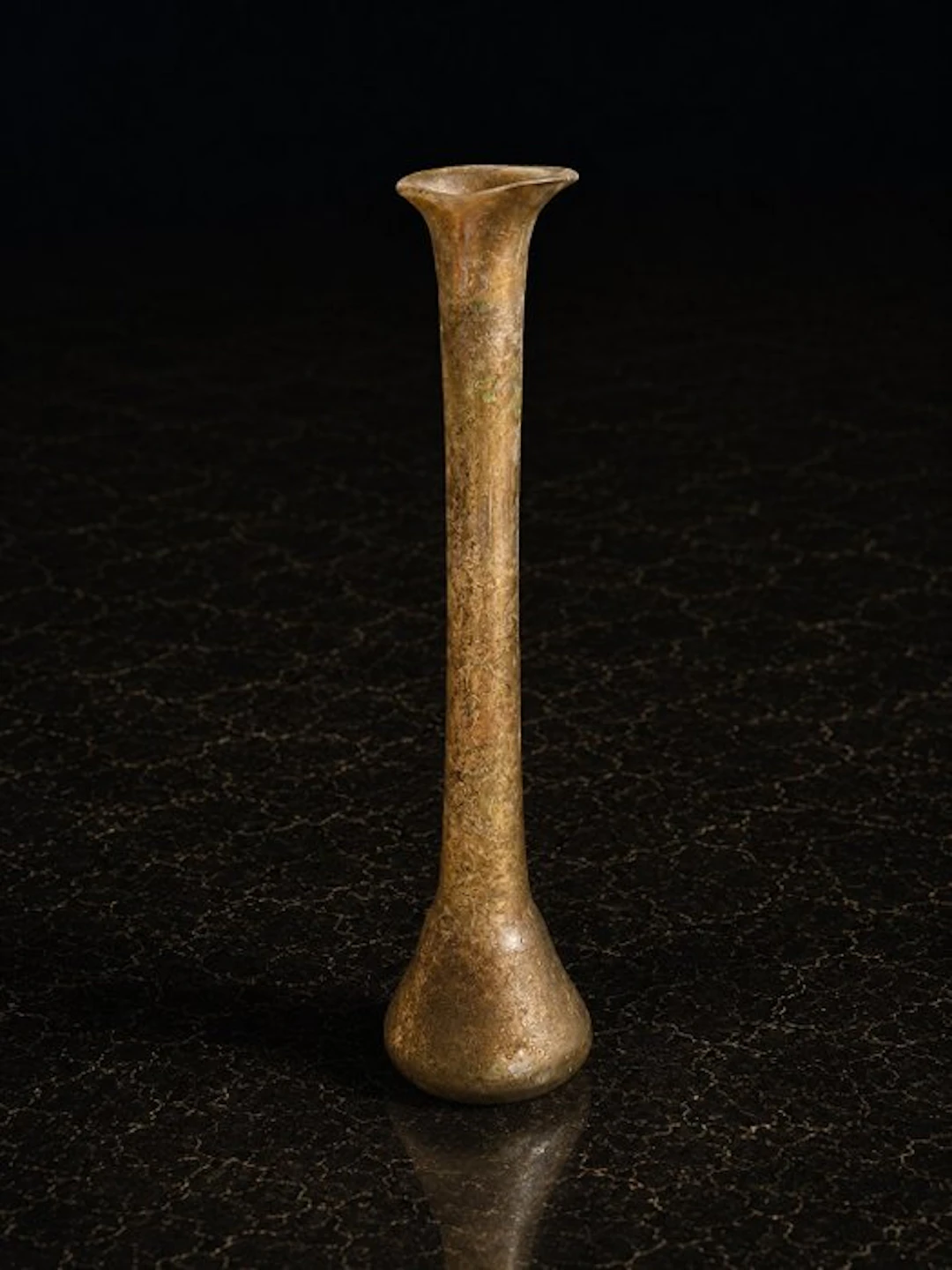Ancient Roman, Empire Glass Unguentarium 1st to 3rd Century AD - 13 cm