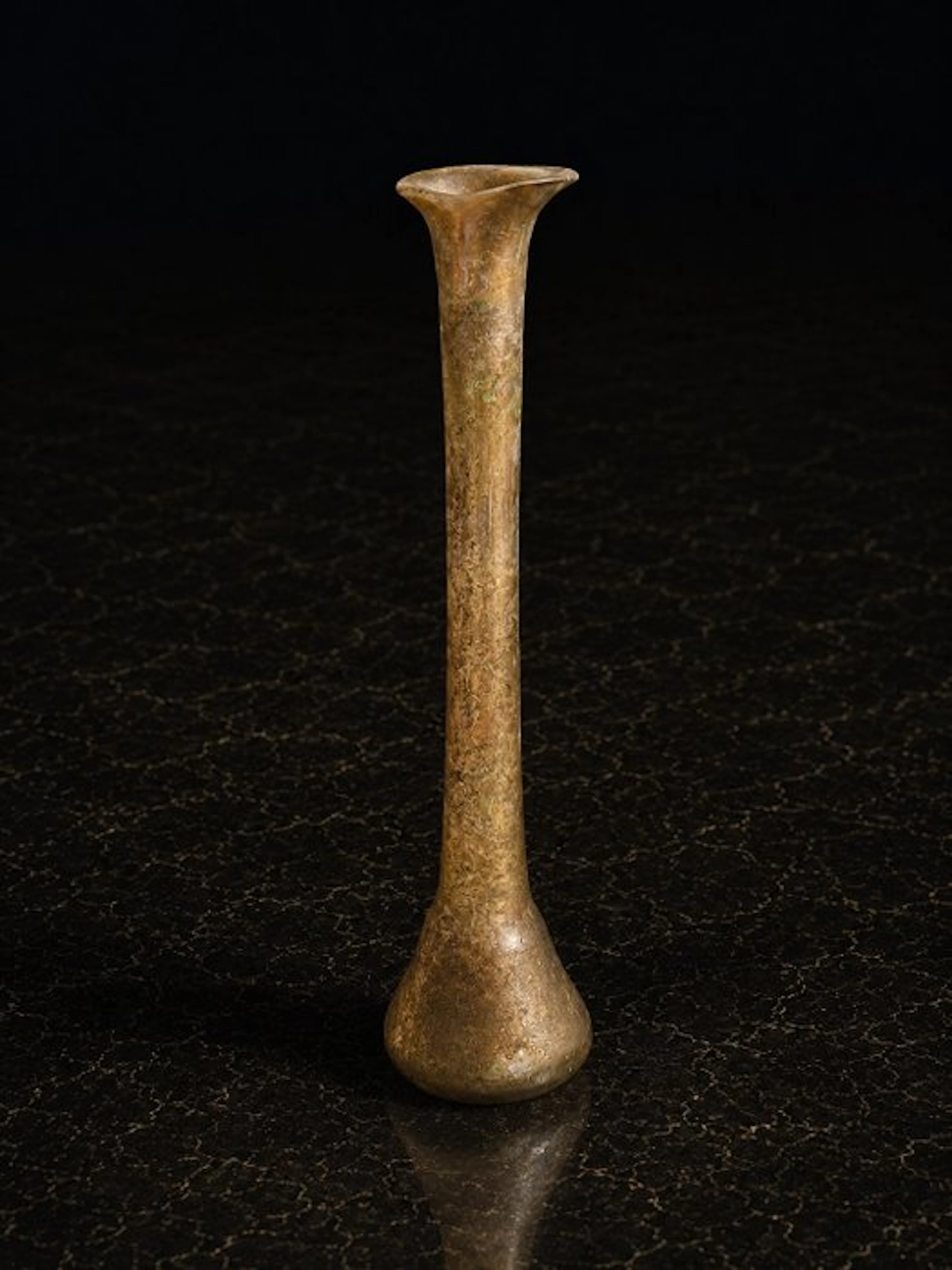 Ancient Roman, Empire Glass Unguentarium 1st to 3rd Century AD - 13 cm