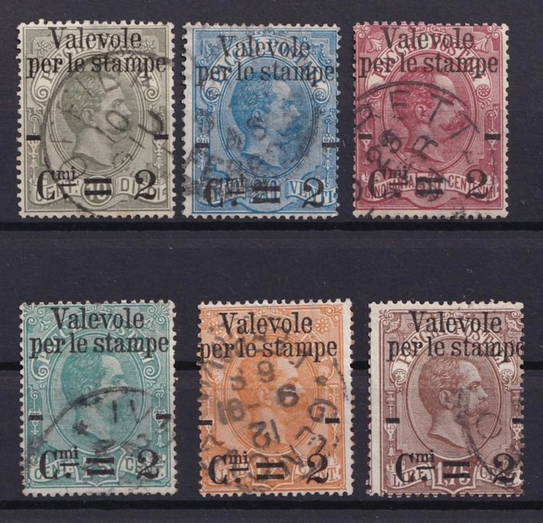 Italy Kingdom 1865/1920 - Kingdom of Italy: 3 cardboard...