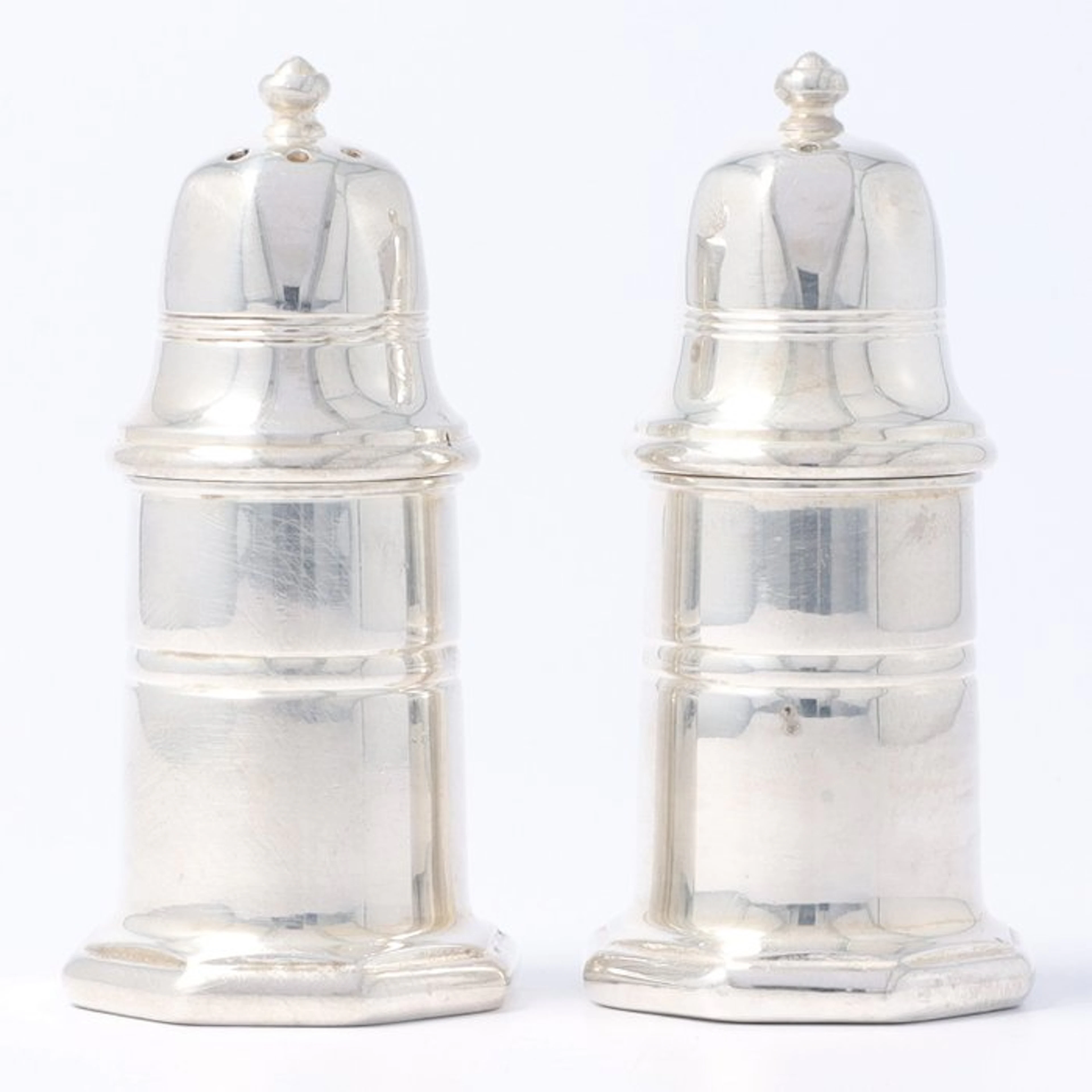 NO RESERVE - Christofle - model Villars - Salt and pepper...