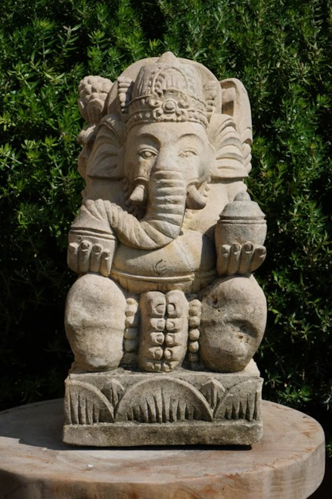 Statue, Statua di Ganesh in Pietra antica – Bali – - 30 cm - Sandstone