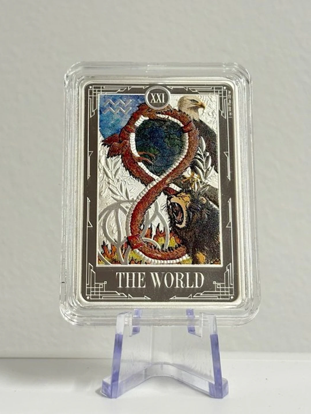 Niue. 2 Dollars 2025 - 1 oz Plata .999 - XXI TAROT CARDS - The World