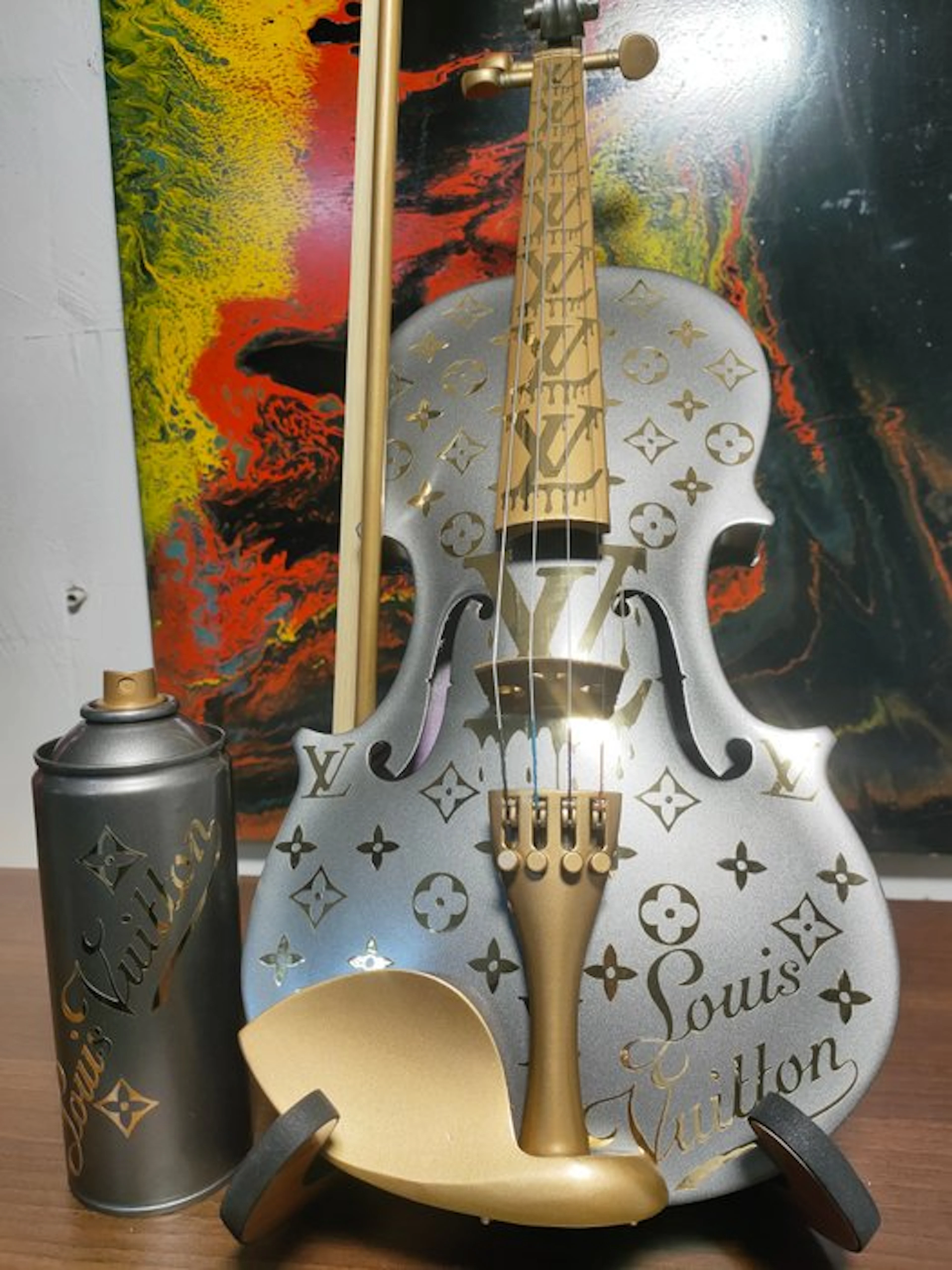 fp pop art - Louis Vuitton Violon luxury grey dark...