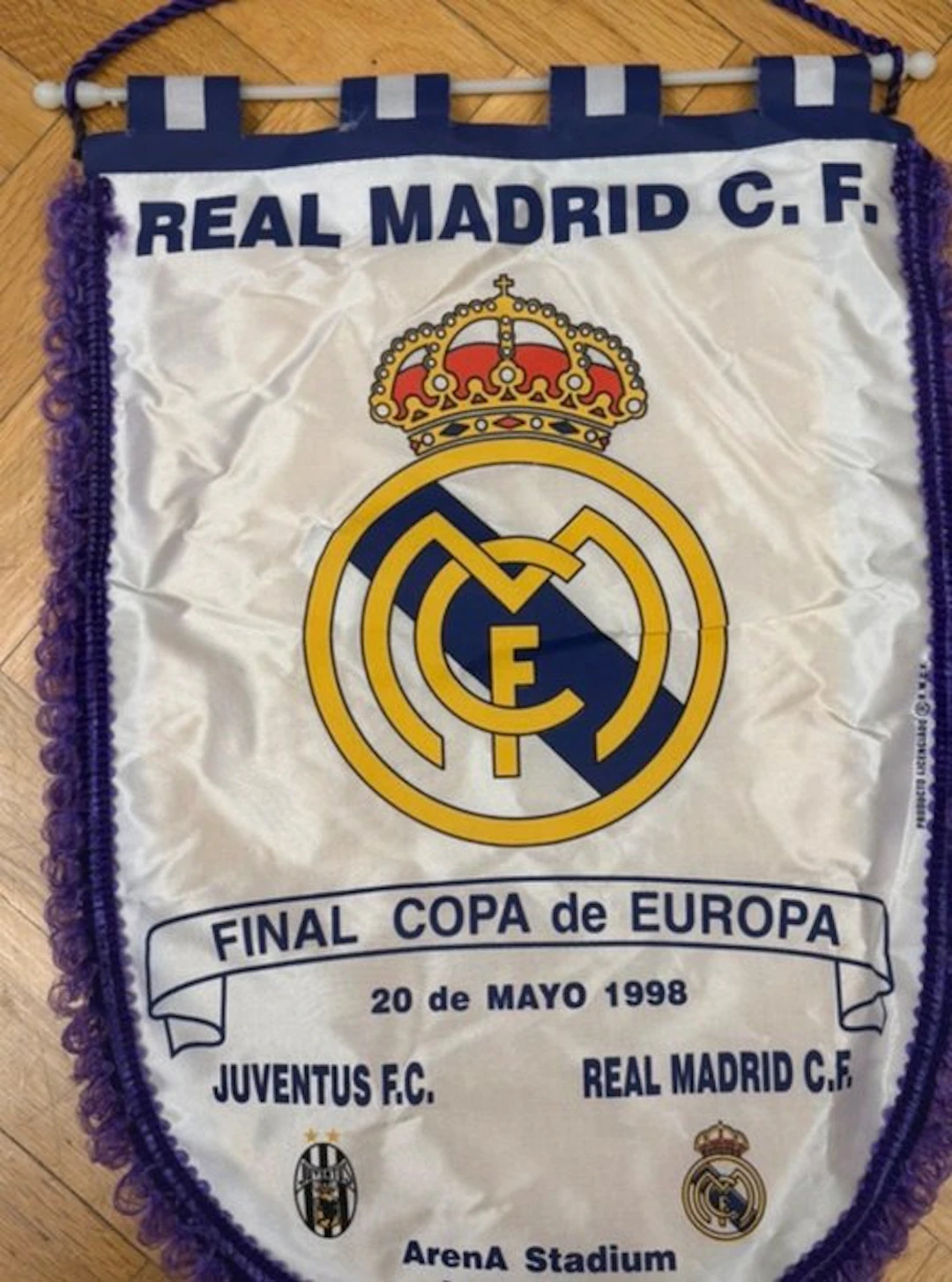 Real Madrid C.F. - Finale di Coppa europea - 1998 - Flag / pennant