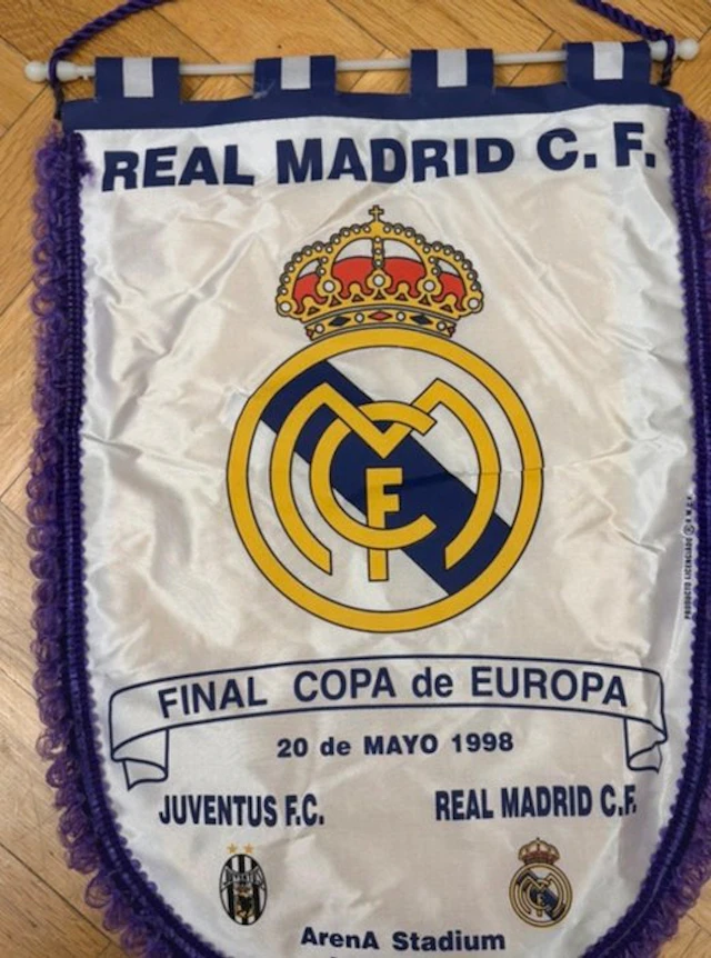 Real Madrid C.F. - Finale di Coppa europea - 1998 - Flag / pennant