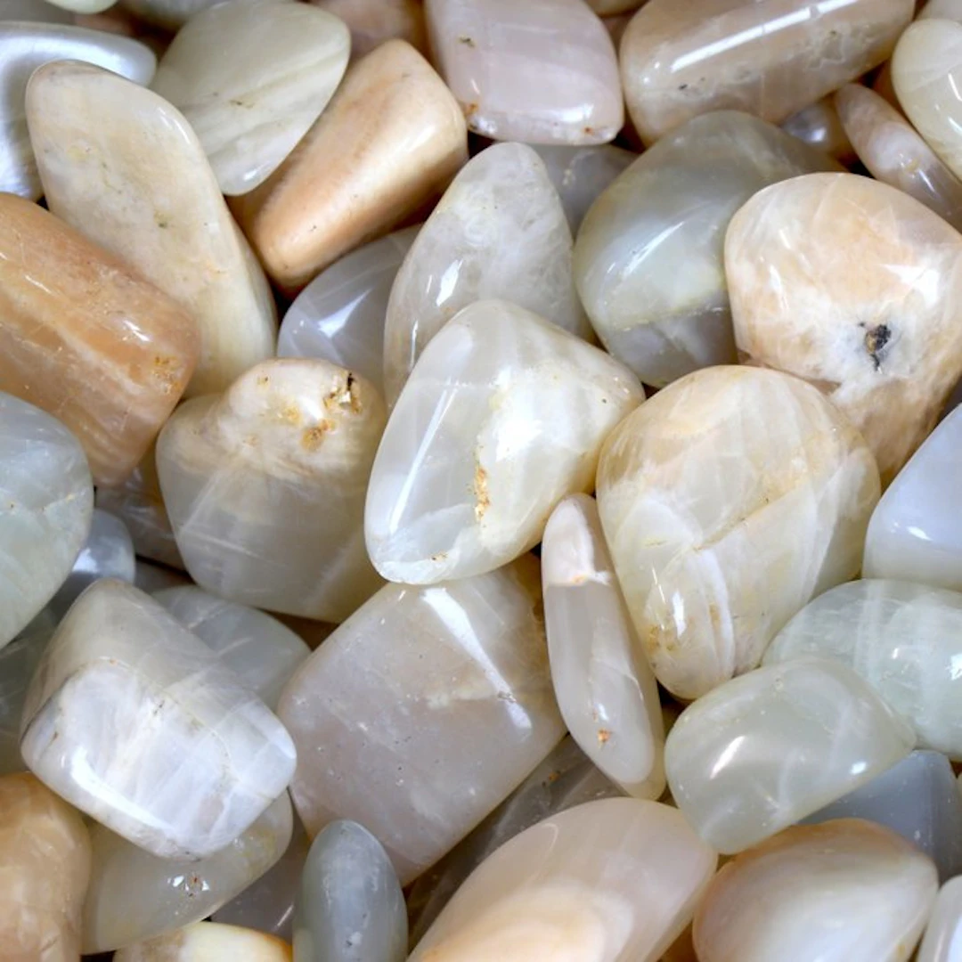 Last Lots! - Rainbow Moonstone - Tumbled Stones - Lot- 1 kg