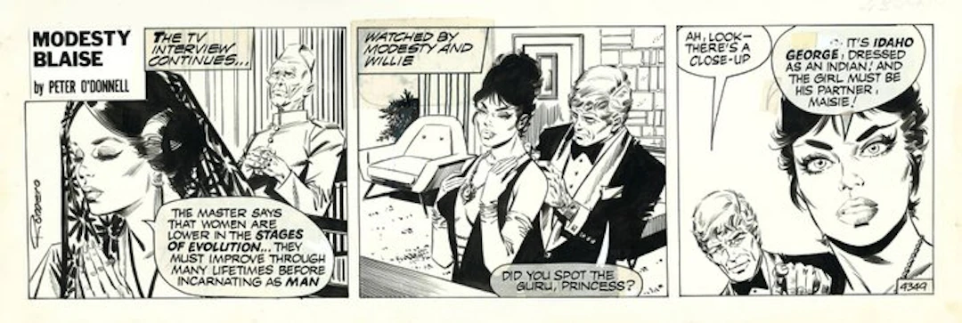 Romero, Enric Badia - 1 Original page - Modesty Blaise...