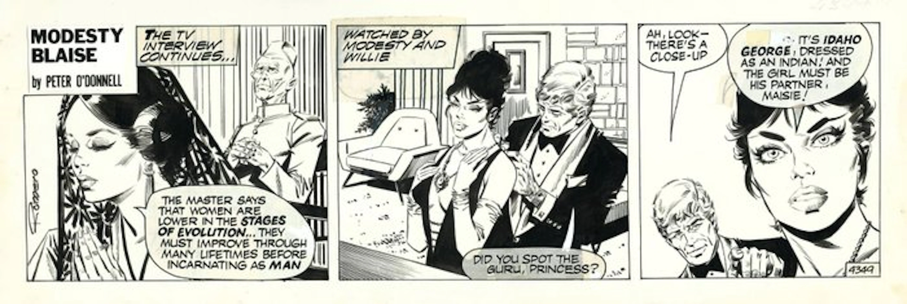 Romero, Enric Badia - 1 Original page - Modesty Blaise...
