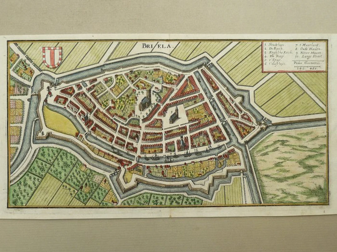 Netherlands - Den Briel; M. Merian - Briela - 1621-1650