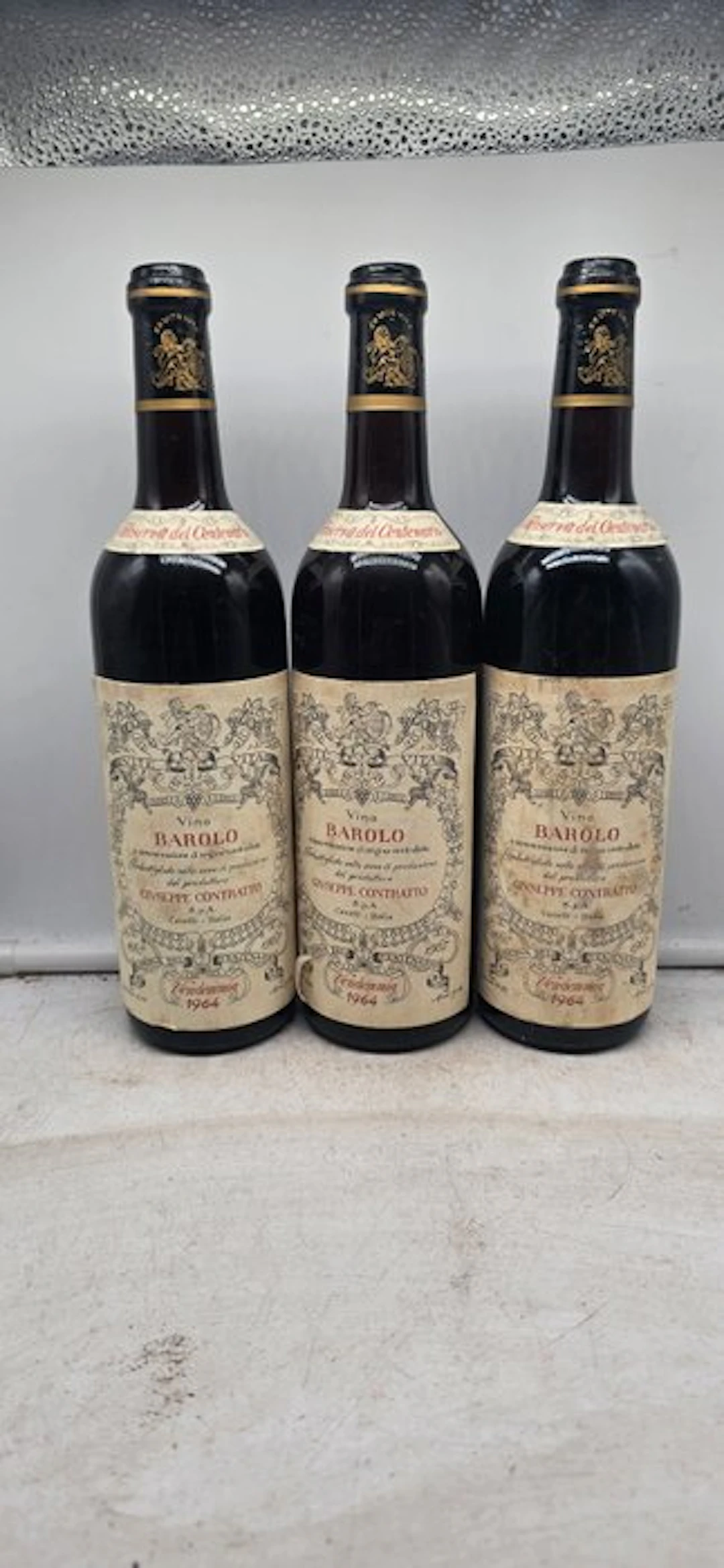 1964 Giuseppe Contratto, Riserva del Centenario - Barolo - 3 Bottles (0.75L)