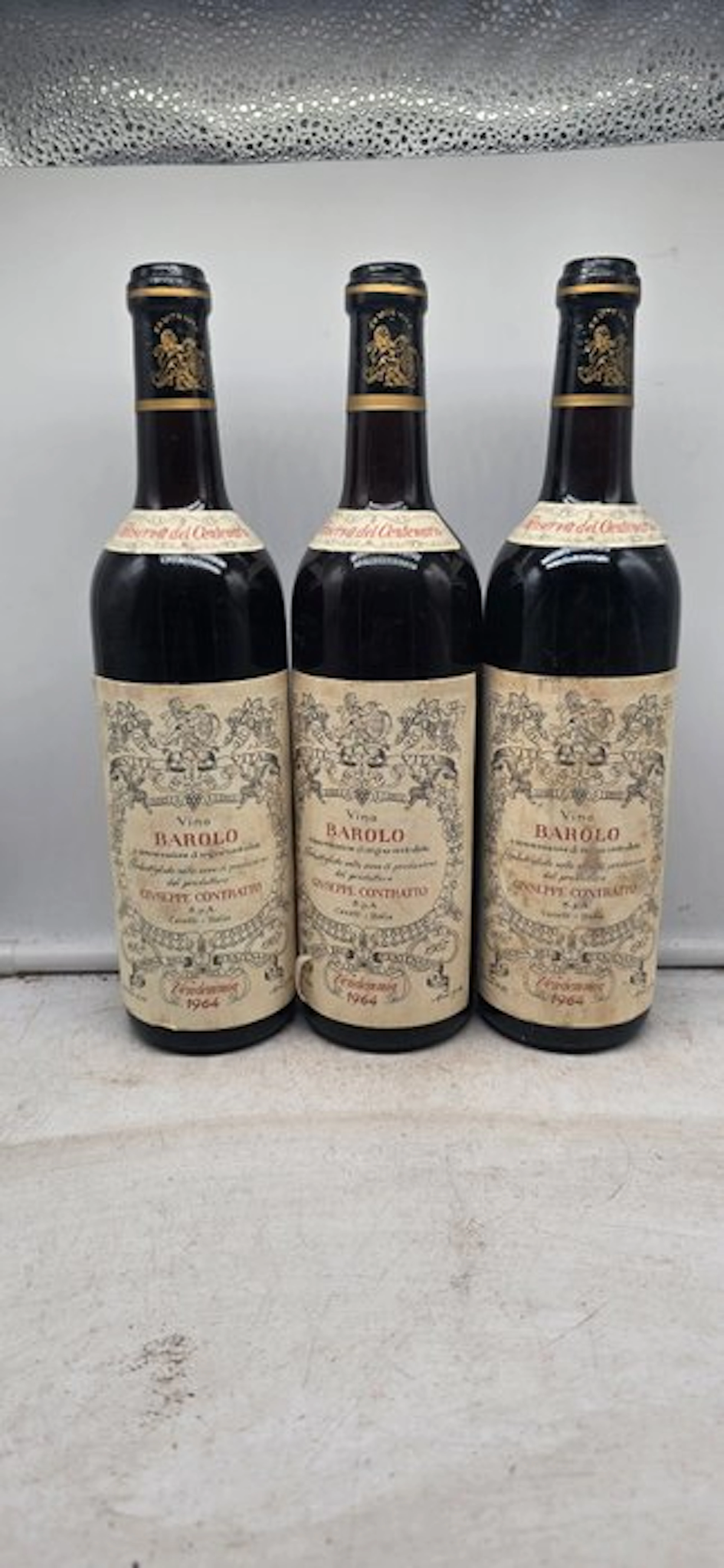 1964 Giuseppe Contratto, Riserva del Centenario - Barolo - 3 Bottles (0.75L)