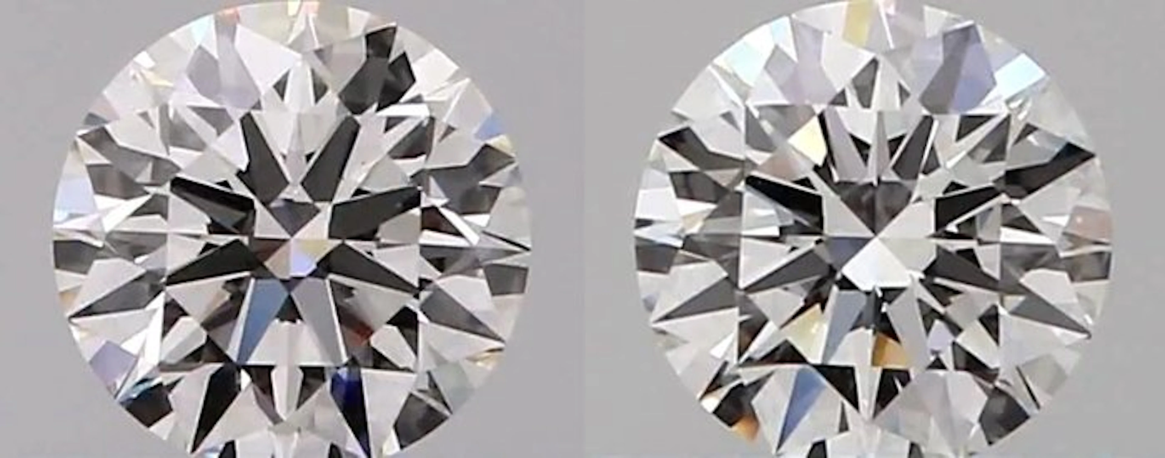 2 pcs Diamond (Natural) - 0.60 ct - Round - E - VVS2...