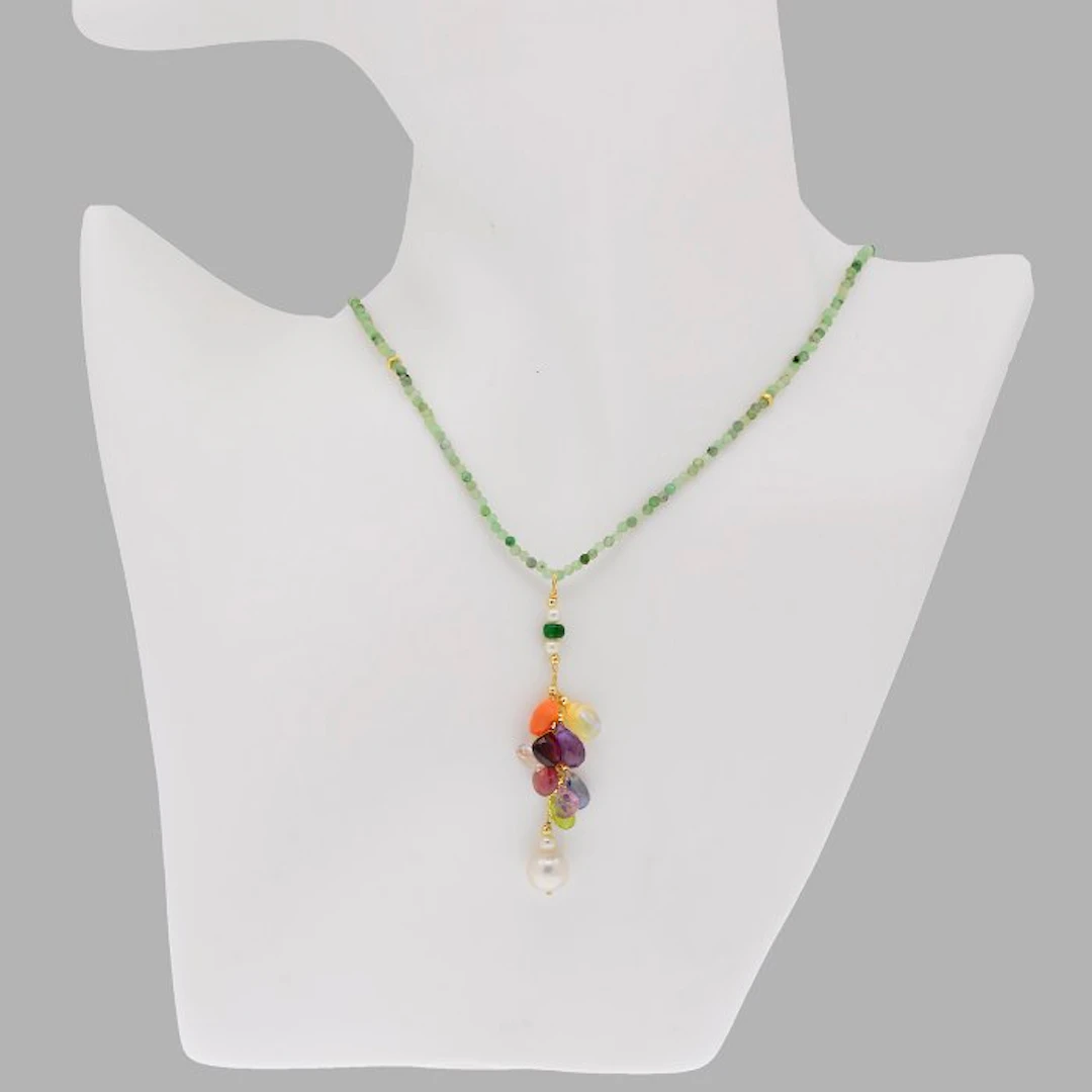 No reserve price - Necklace with pendant - 18 kt