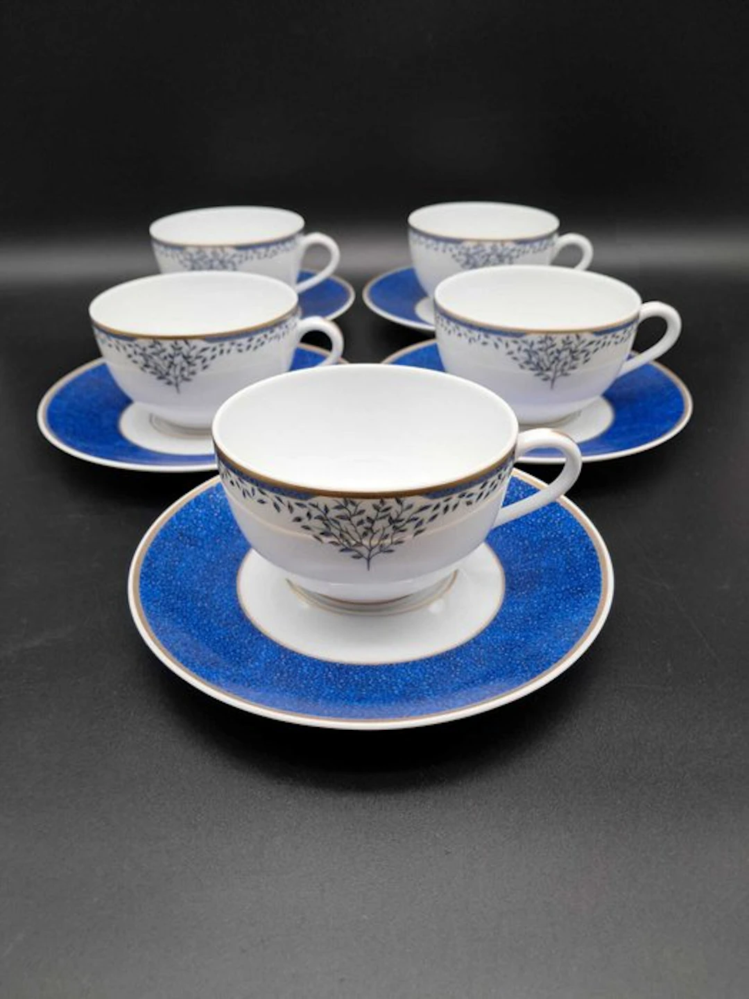 Jammet Seignolles - Cup and saucer (5) - Arborescence - Porcelain