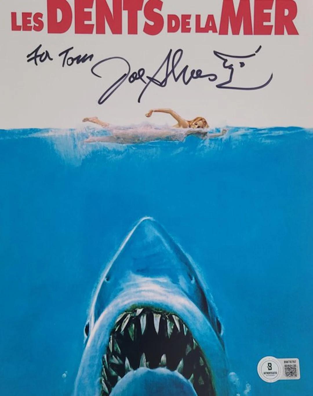 Jaws (1975) - Steven Spielberg - Joe Alves - Autograph, Photo With Beckett COA