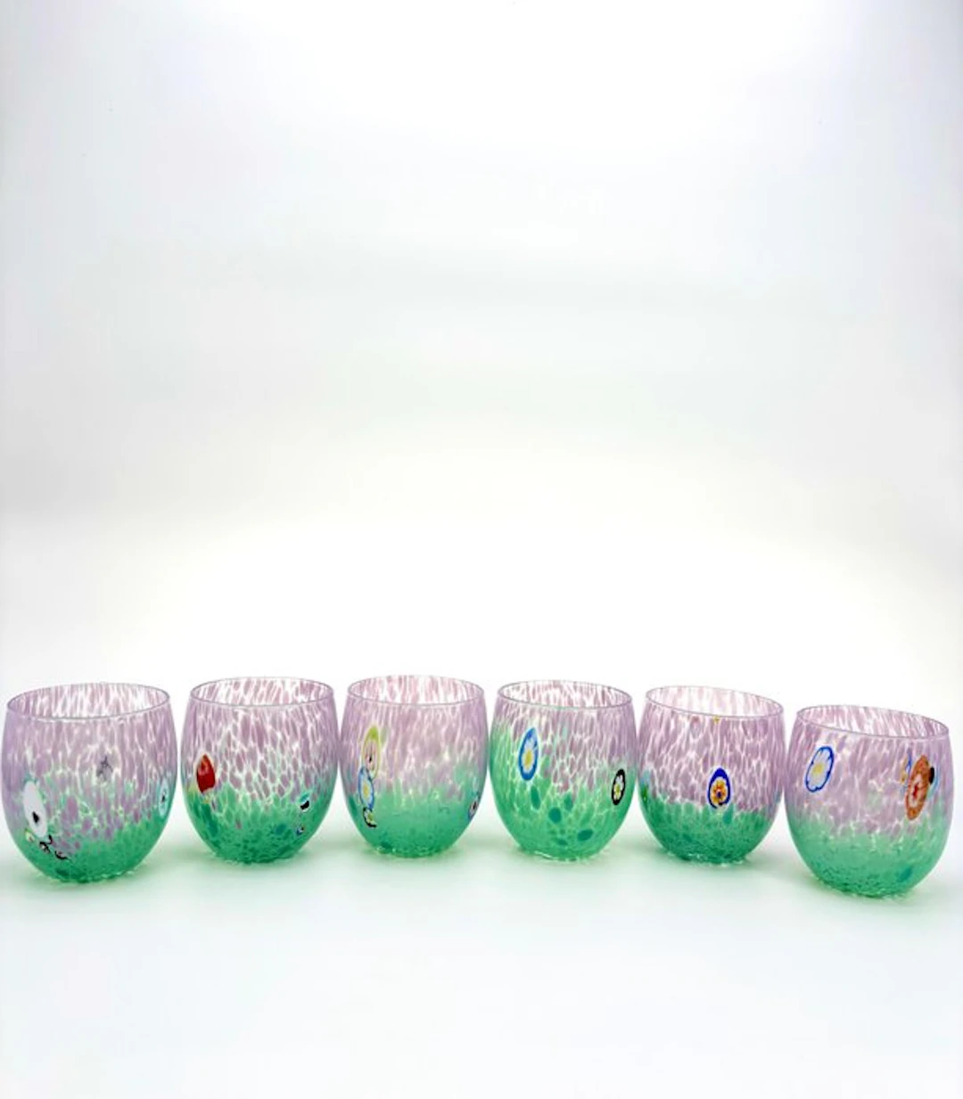 Drinking service (6) - Glass - murrine glasses