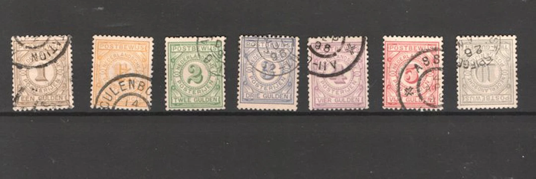 Netherlands 1884 - Post proof series complete - NVPH PW1/PW7