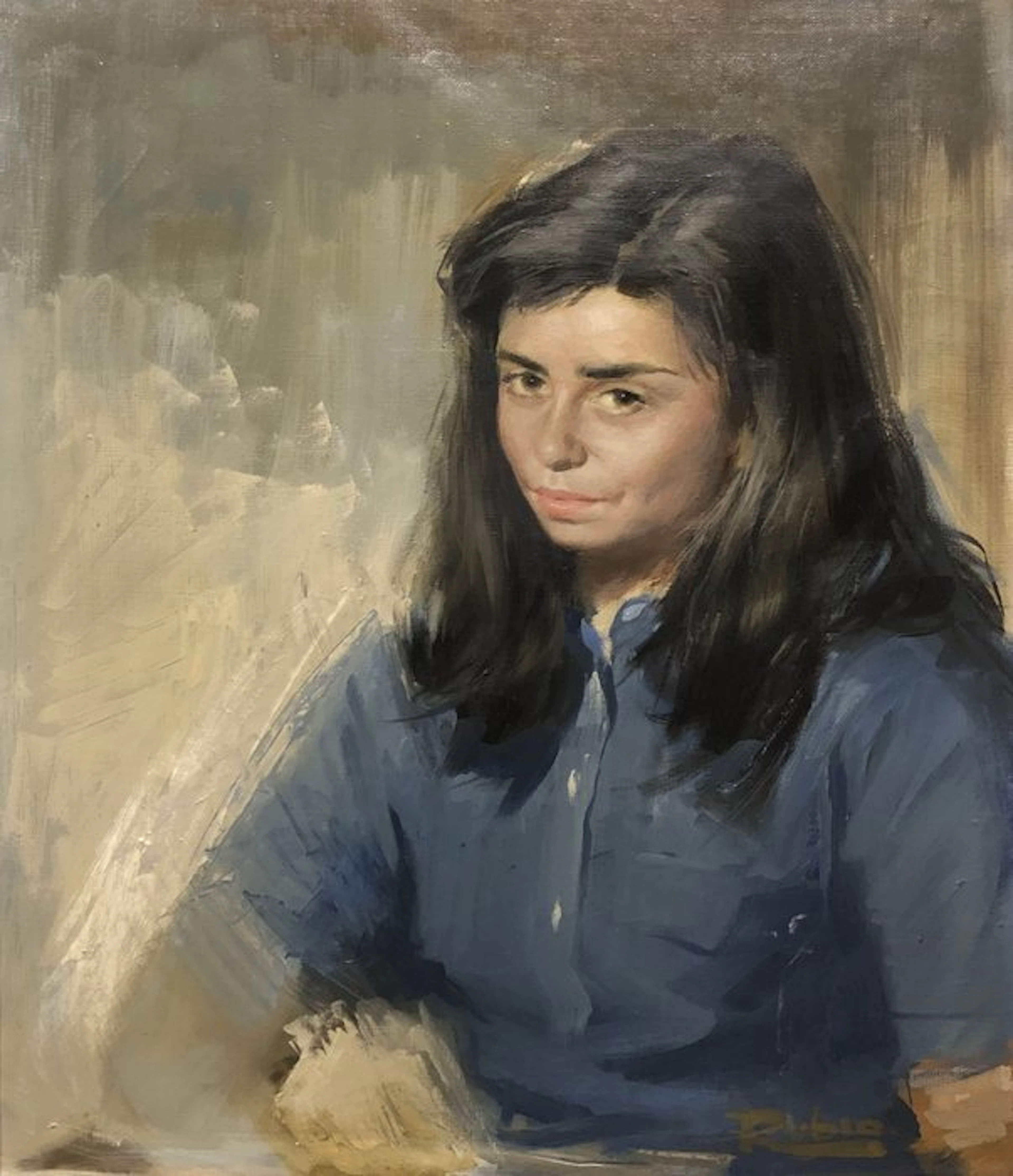 Mariano Rubio Martínez (1926-2019) - Blue Collar Woman