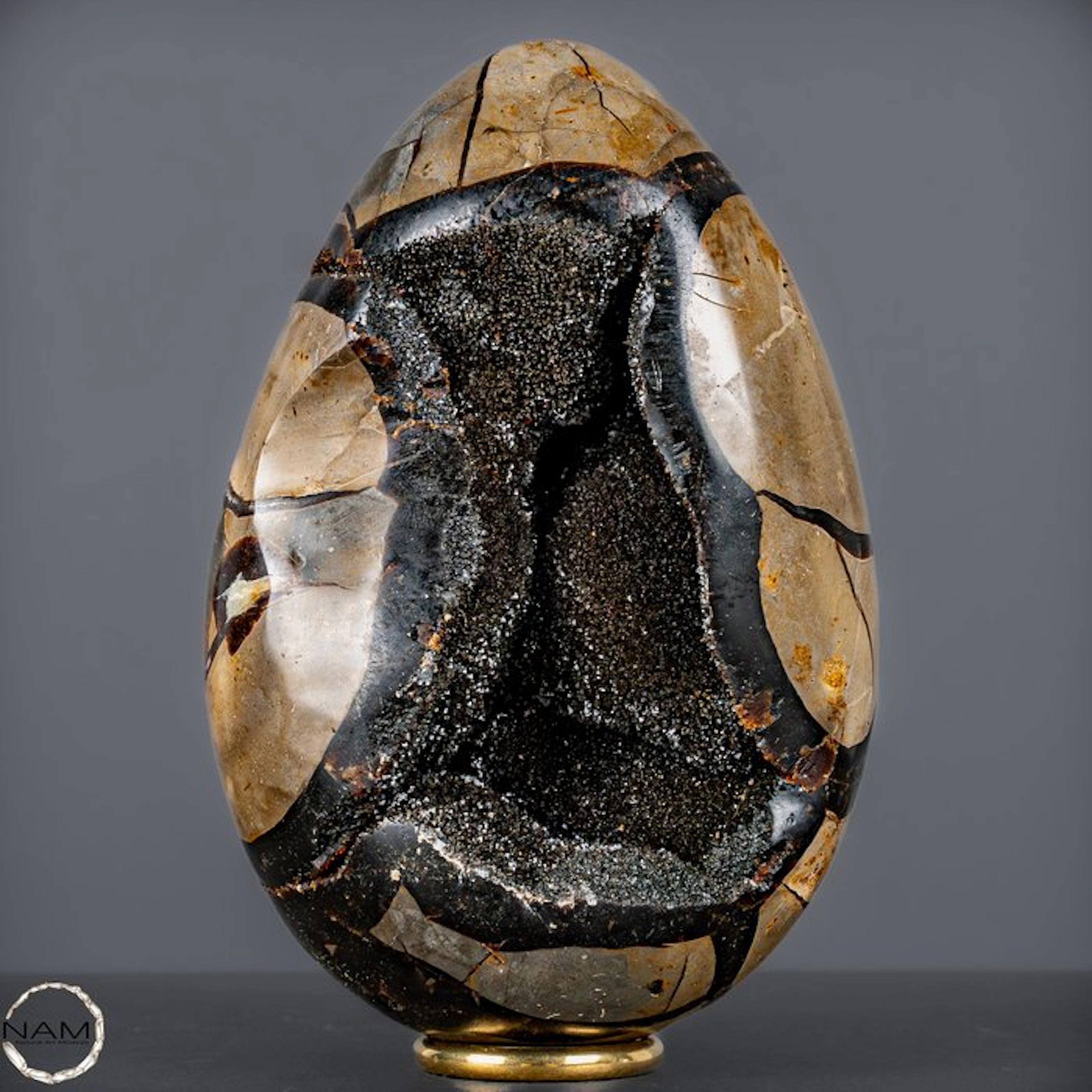 Natural septarian nodules in an egg shape – Powerful earth structure- 1893.24 g