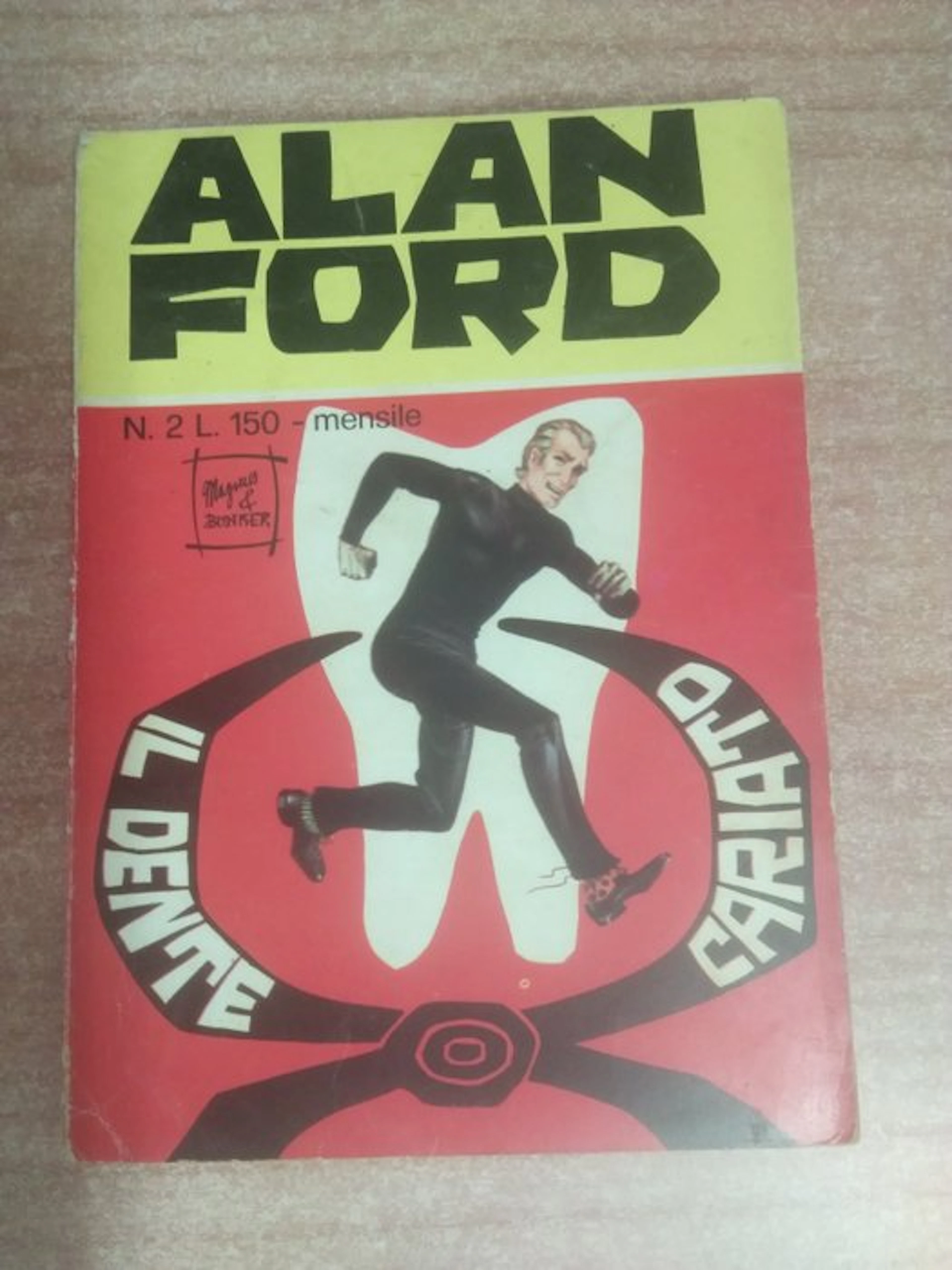 Alan Ford n. 2 - Il Dente Cariato - 1 Comic - First edition - 1969