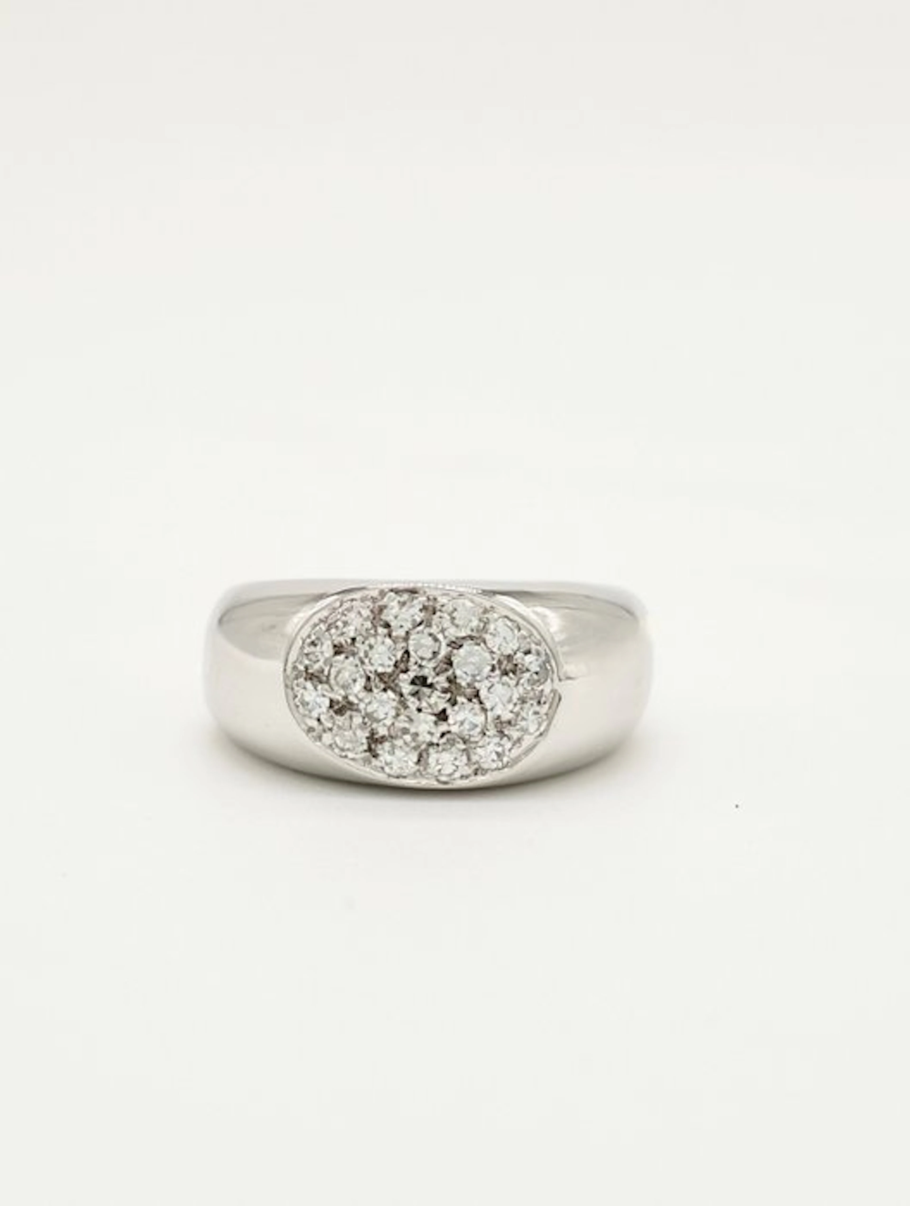 Ring - 18 kt. White gold Diamond (Natural)