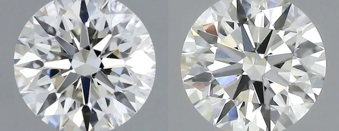 No reserve price - 2 pcs Diamond (Natural) - 0.85 ct - Round - J - VVS2